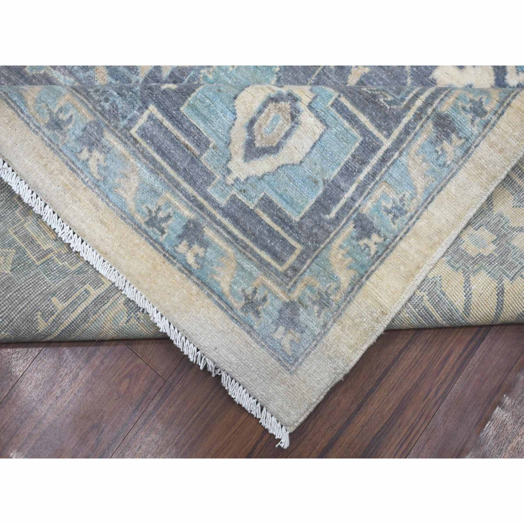 Oushak-And-Peshawar-Hand-Knotted-Rug-358095