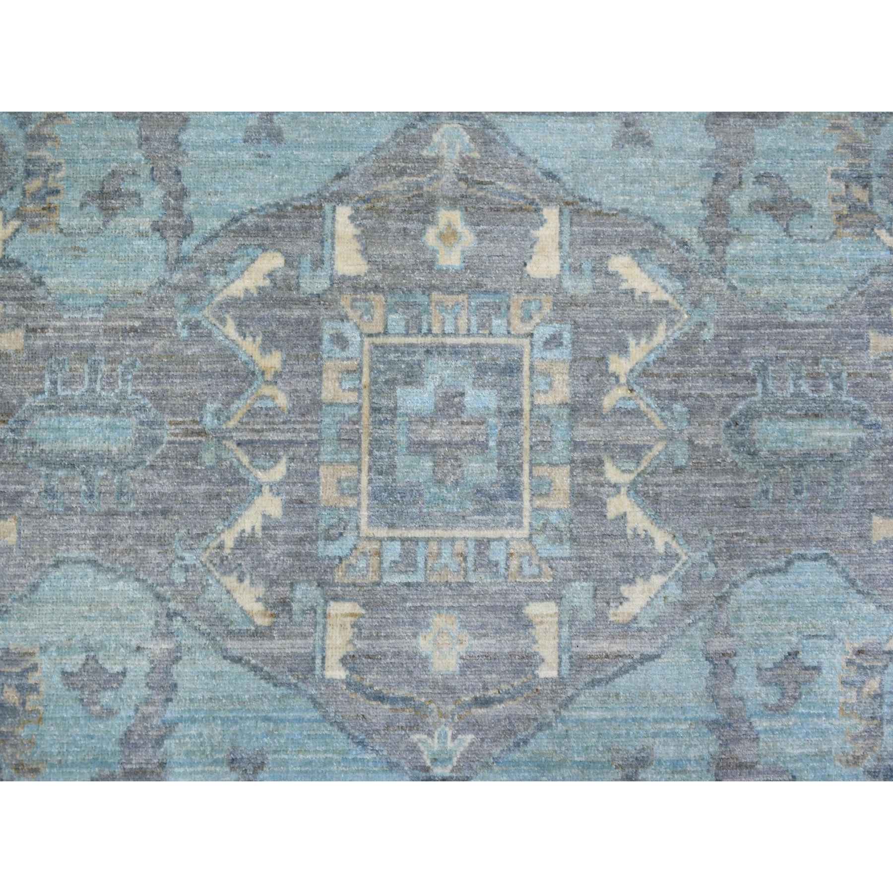 Oushak-And-Peshawar-Hand-Knotted-Rug-358095