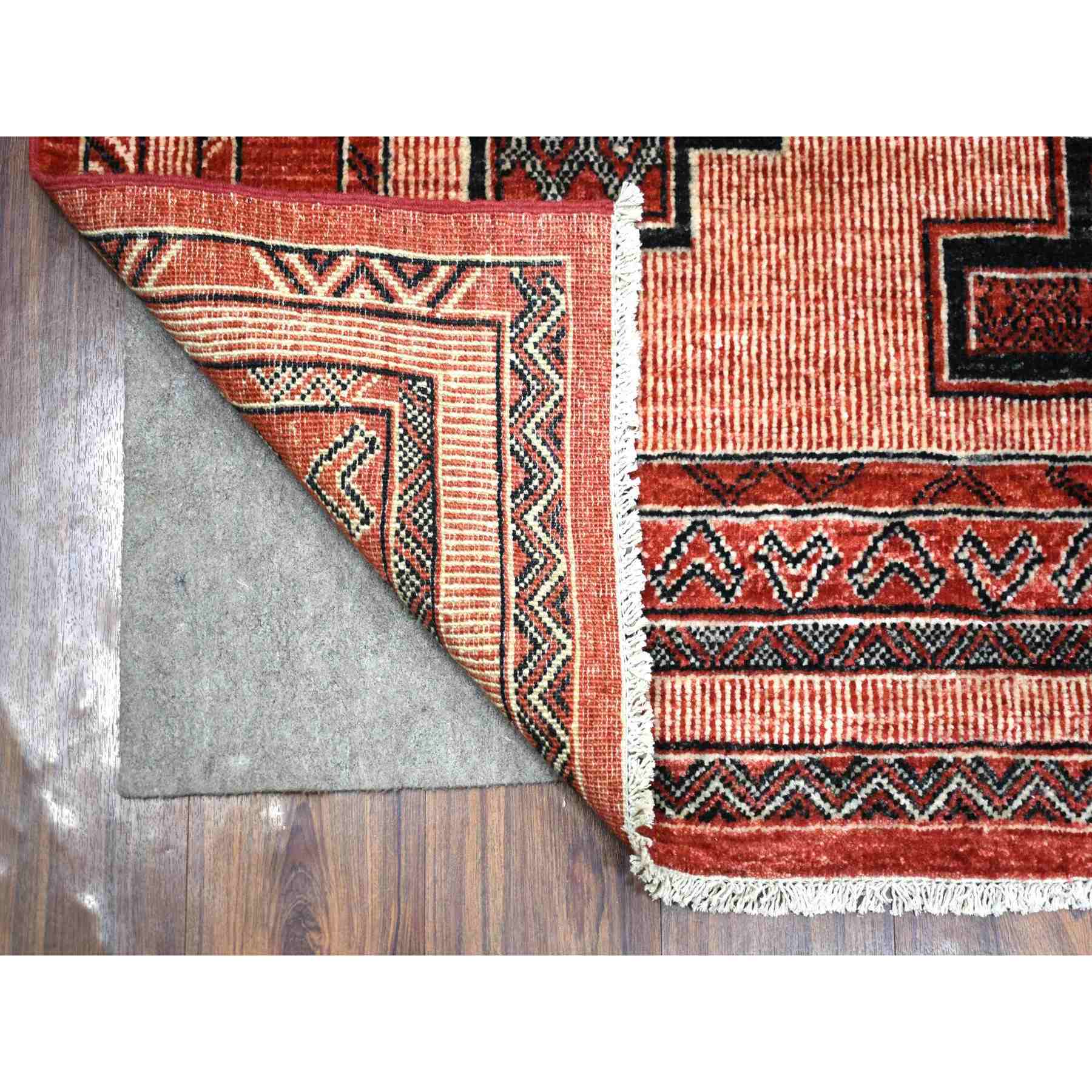 Oushak-And-Peshawar-Hand-Knotted-Rug-358645