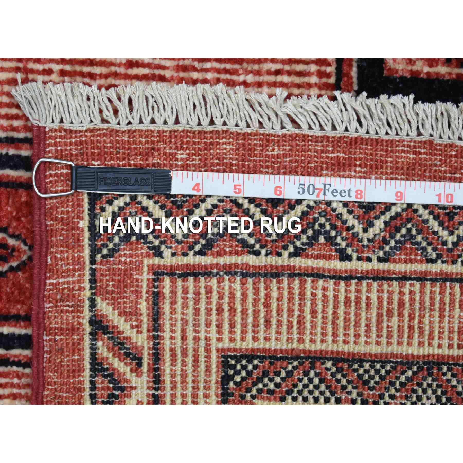 Oushak-And-Peshawar-Hand-Knotted-Rug-358645