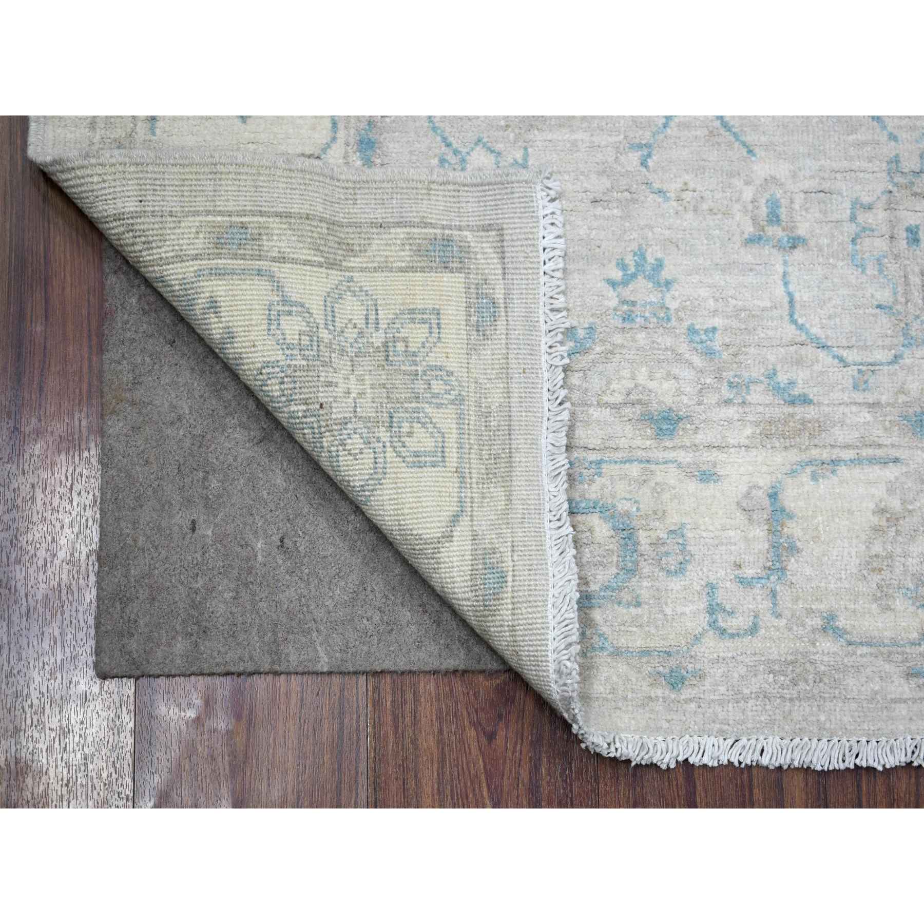 Oushak-And-Peshawar-Hand-Knotted-Rug-358665