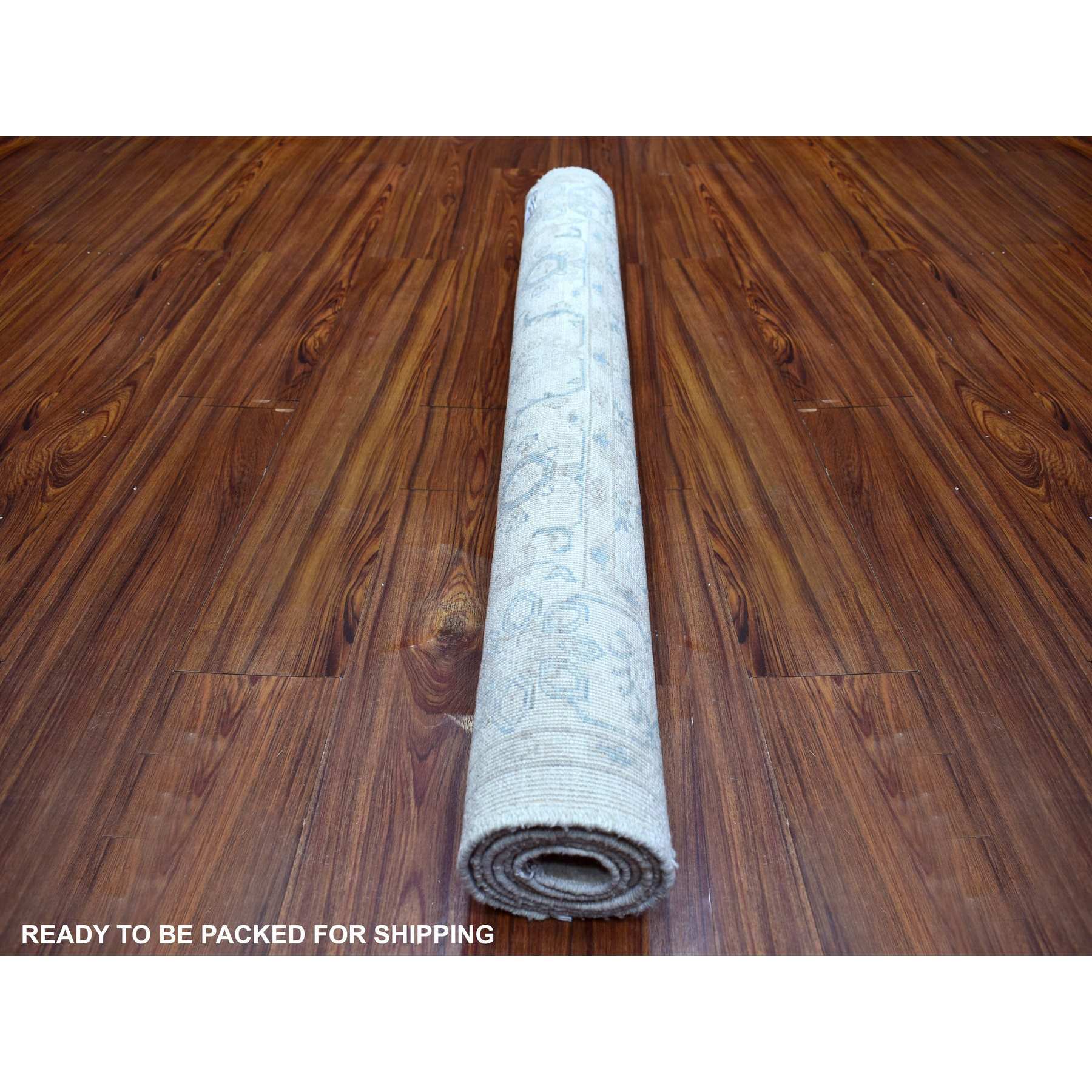 Oushak-And-Peshawar-Hand-Knotted-Rug-358665