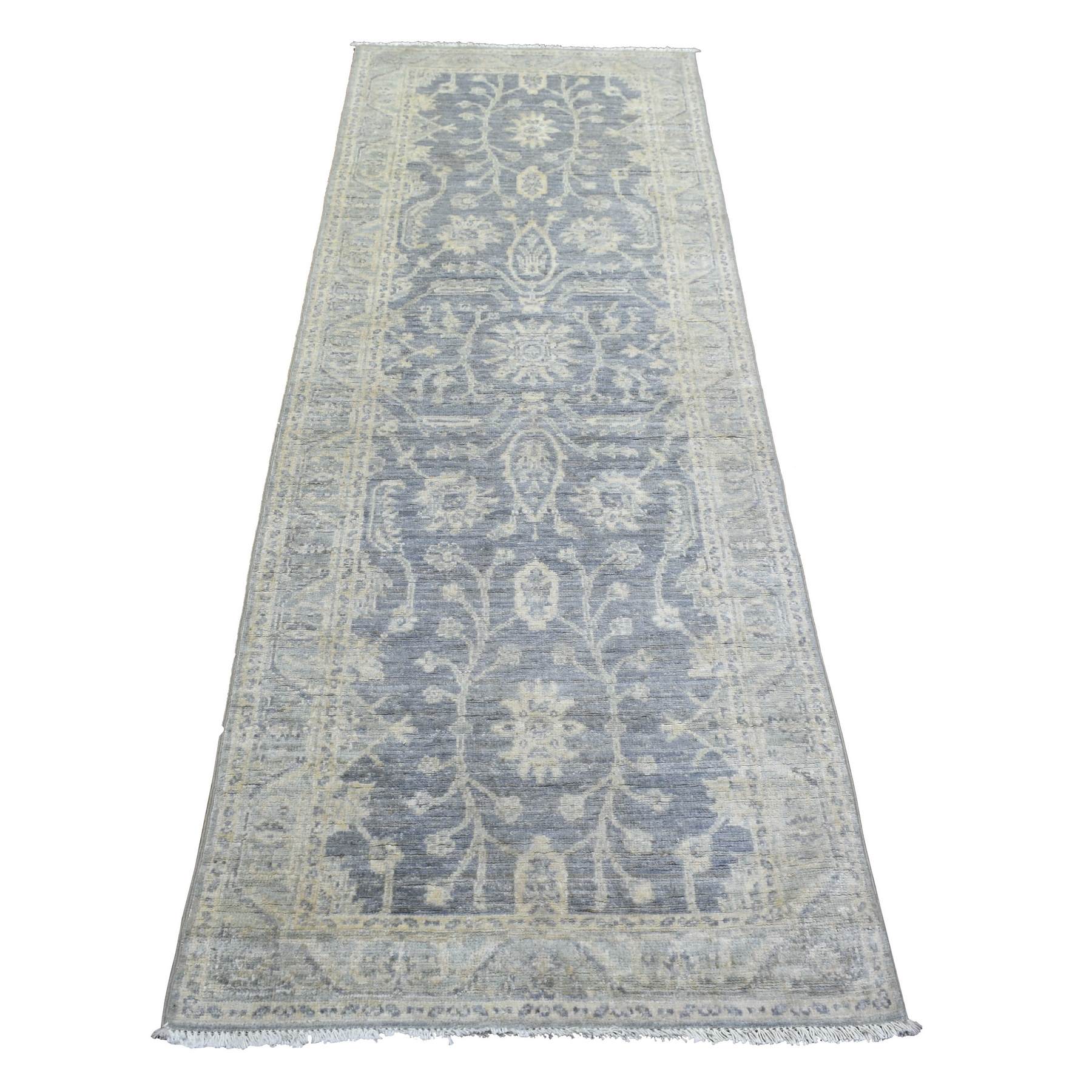 Oushak-And-Peshawar-Hand-Knotted-Rug-358675