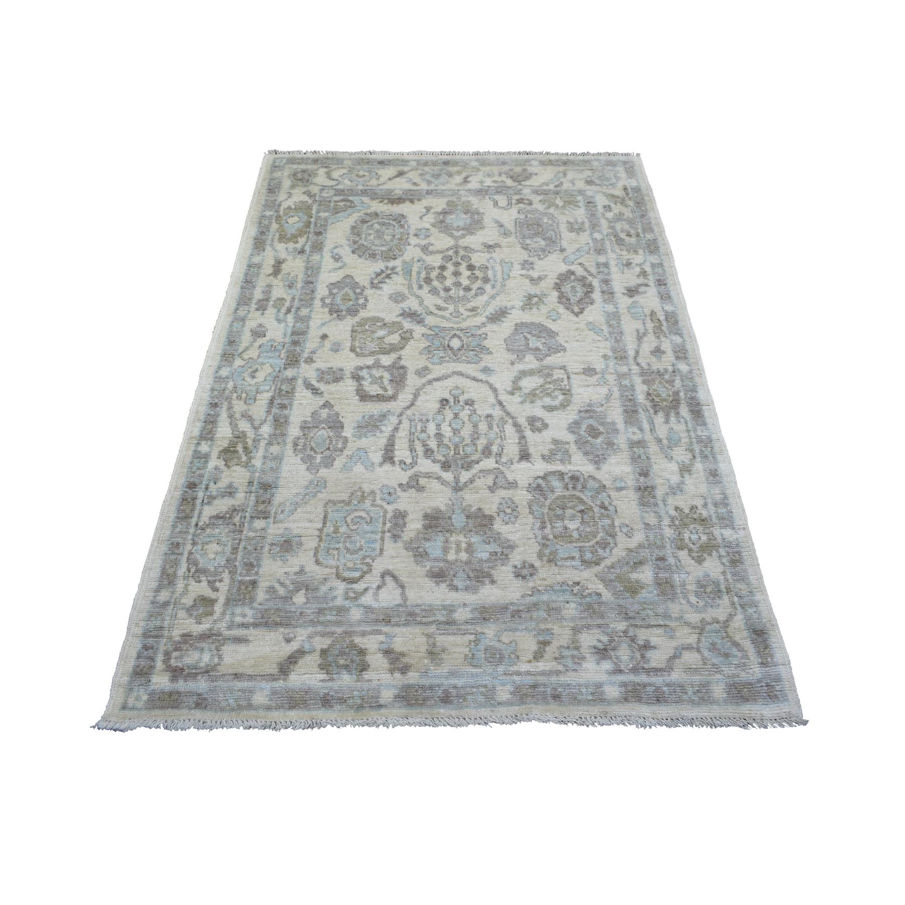 Oushak-And-Peshawar-Hand-Knotted-Rug-358795