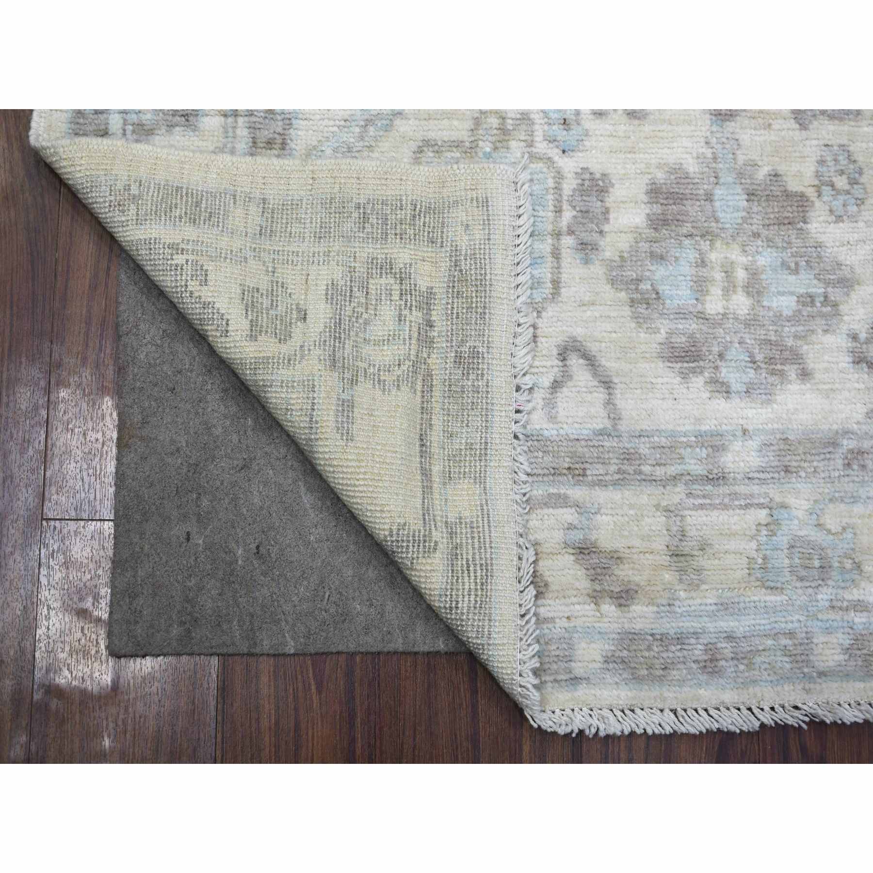 Oushak-And-Peshawar-Hand-Knotted-Rug-358795