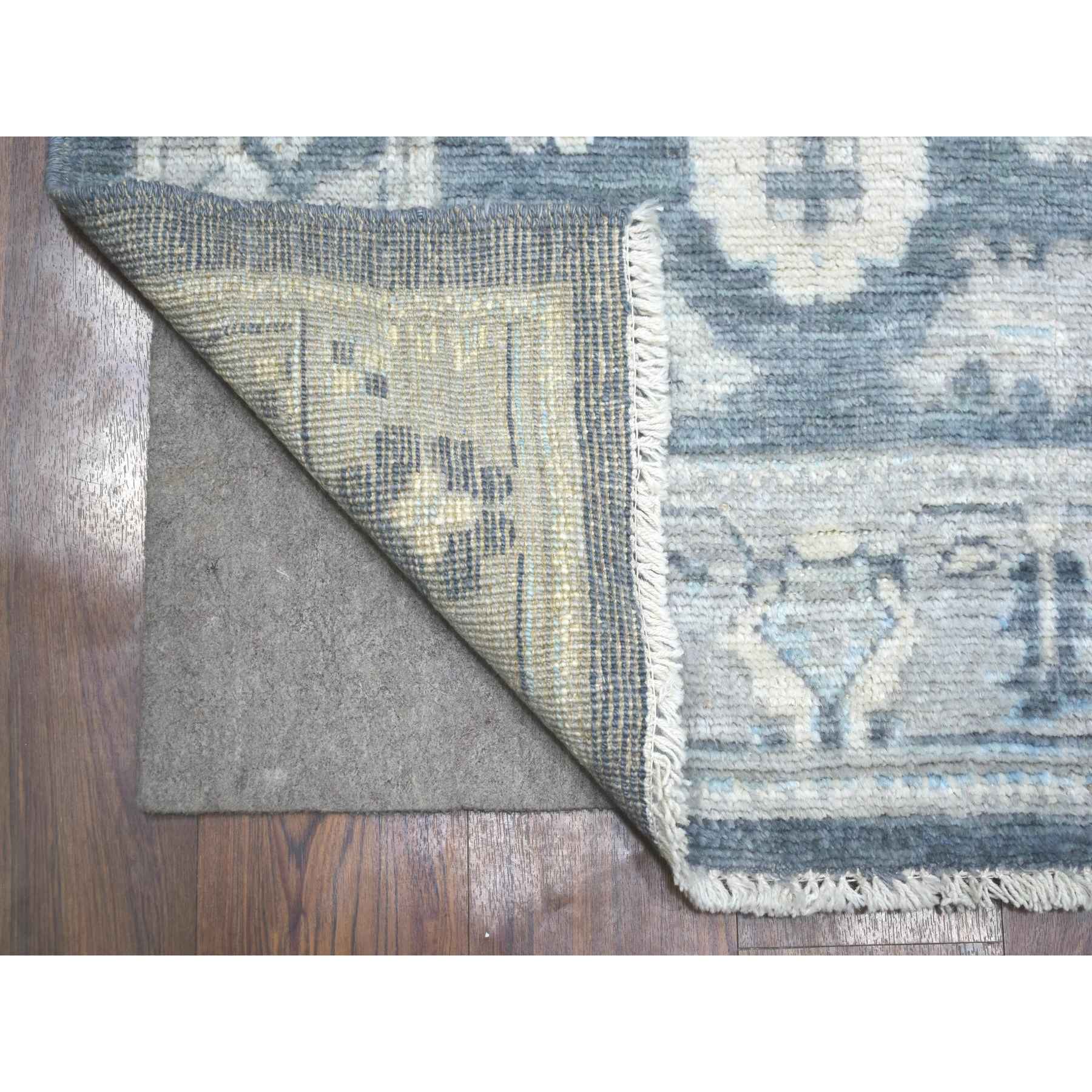 Oushak-And-Peshawar-Hand-Knotted-Rug-359415