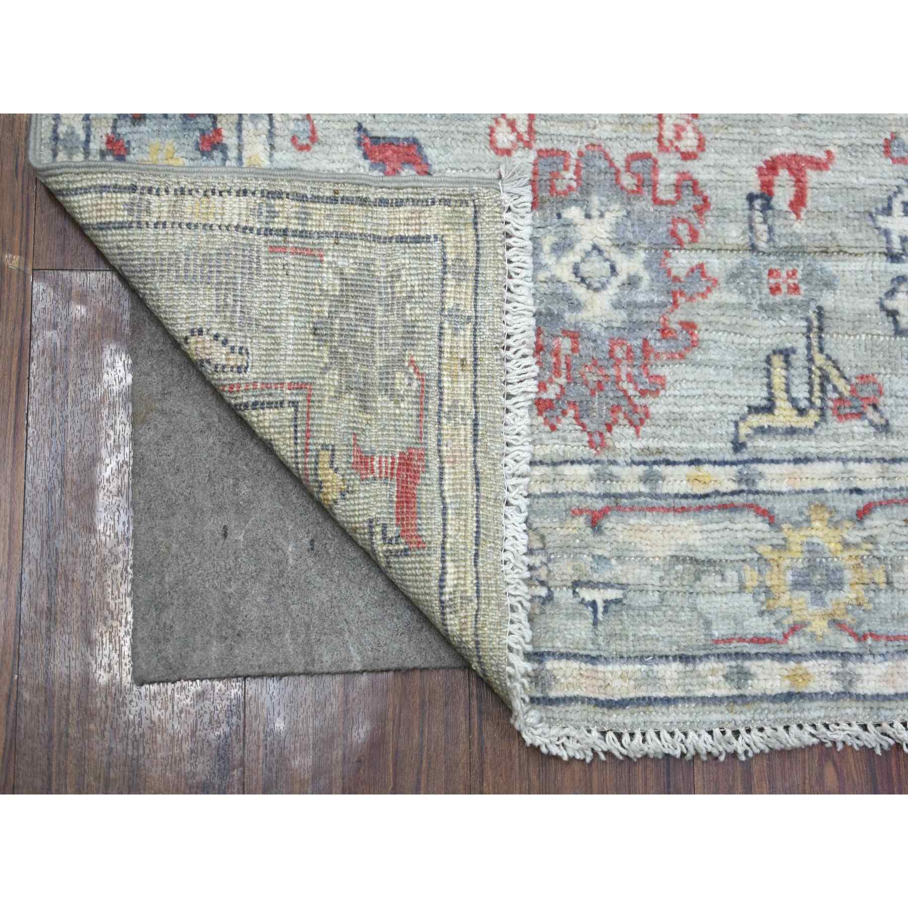 Oushak-And-Peshawar-Hand-Knotted-Rug-359425