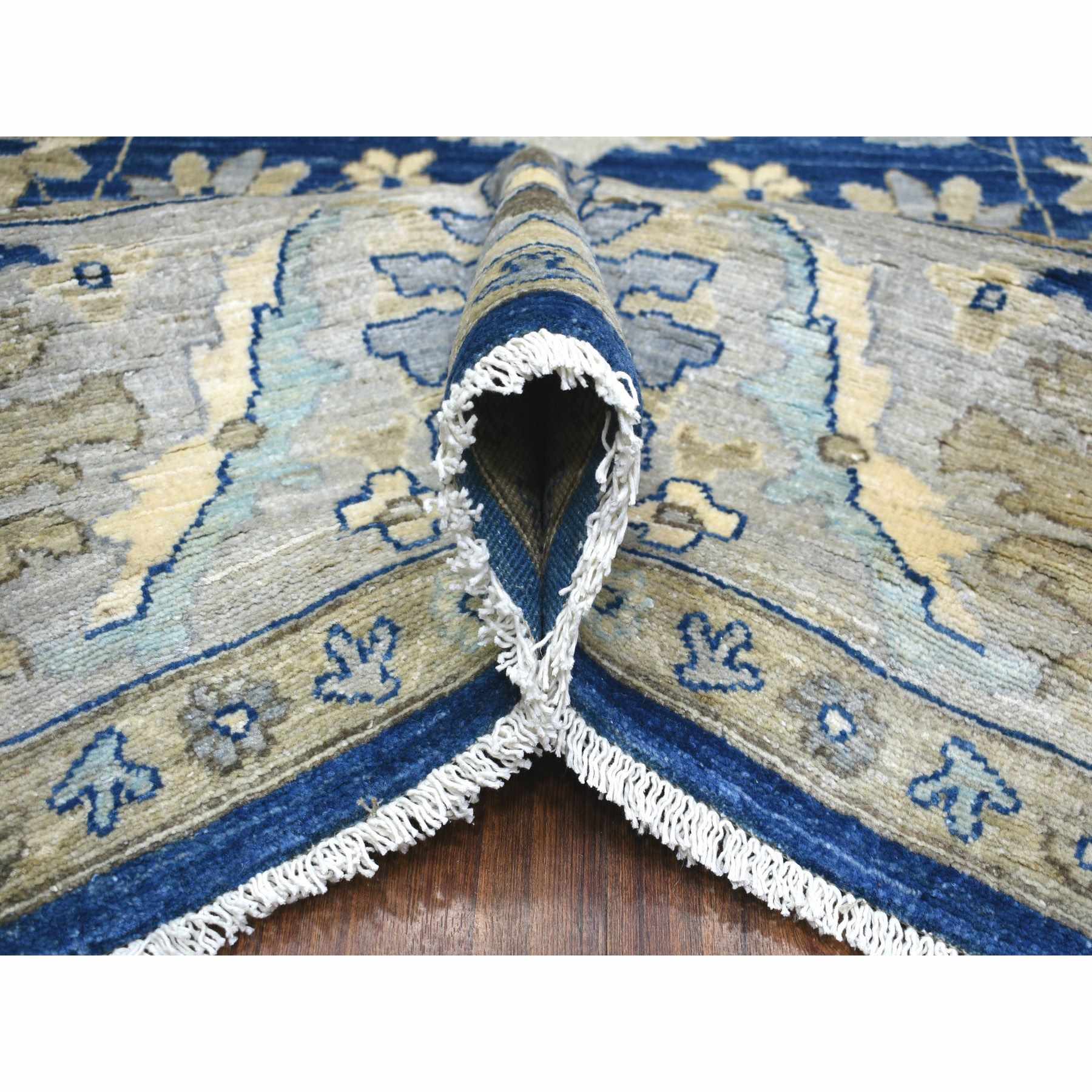 Oushak-And-Peshawar-Hand-Knotted-Rug-359700