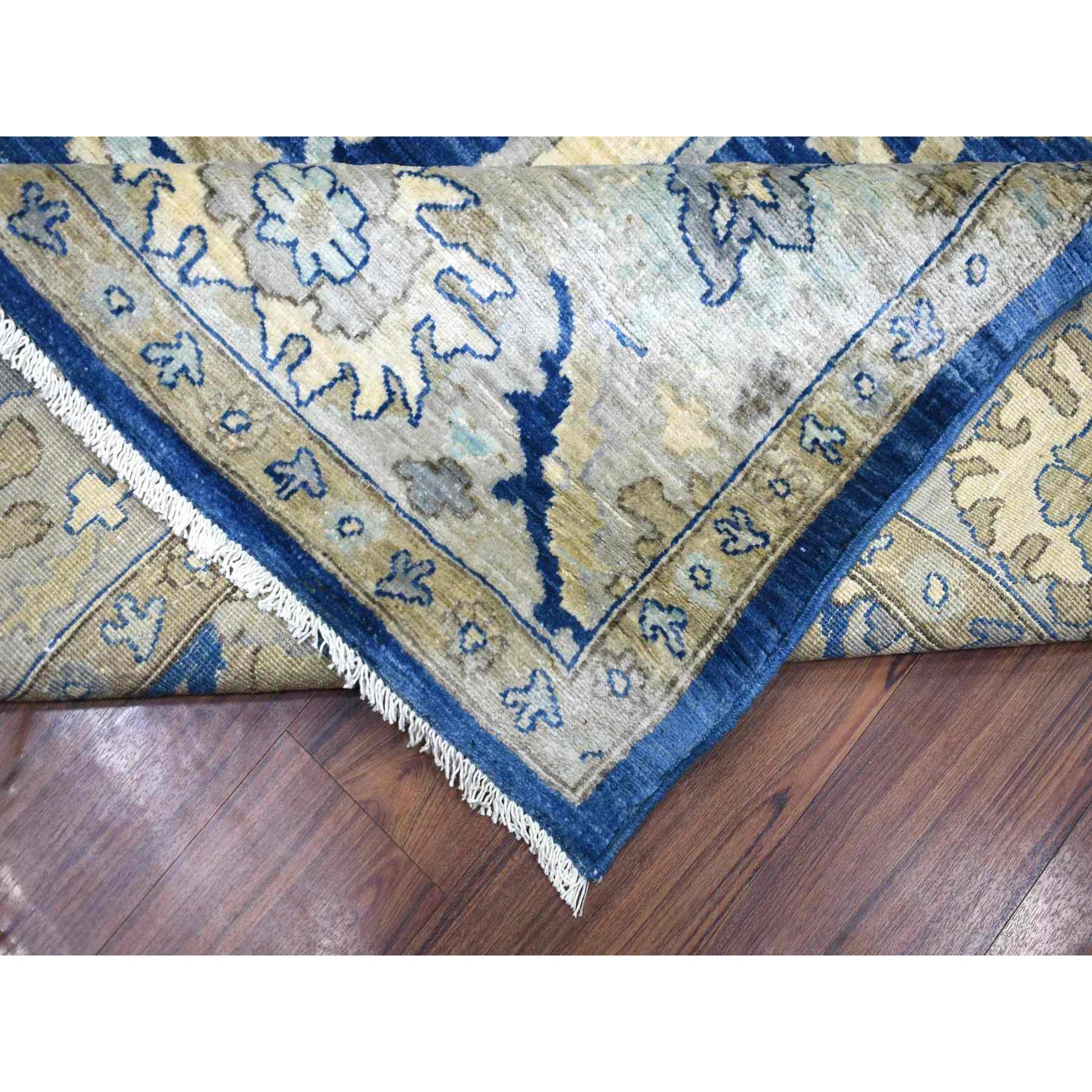 Oushak-And-Peshawar-Hand-Knotted-Rug-359700