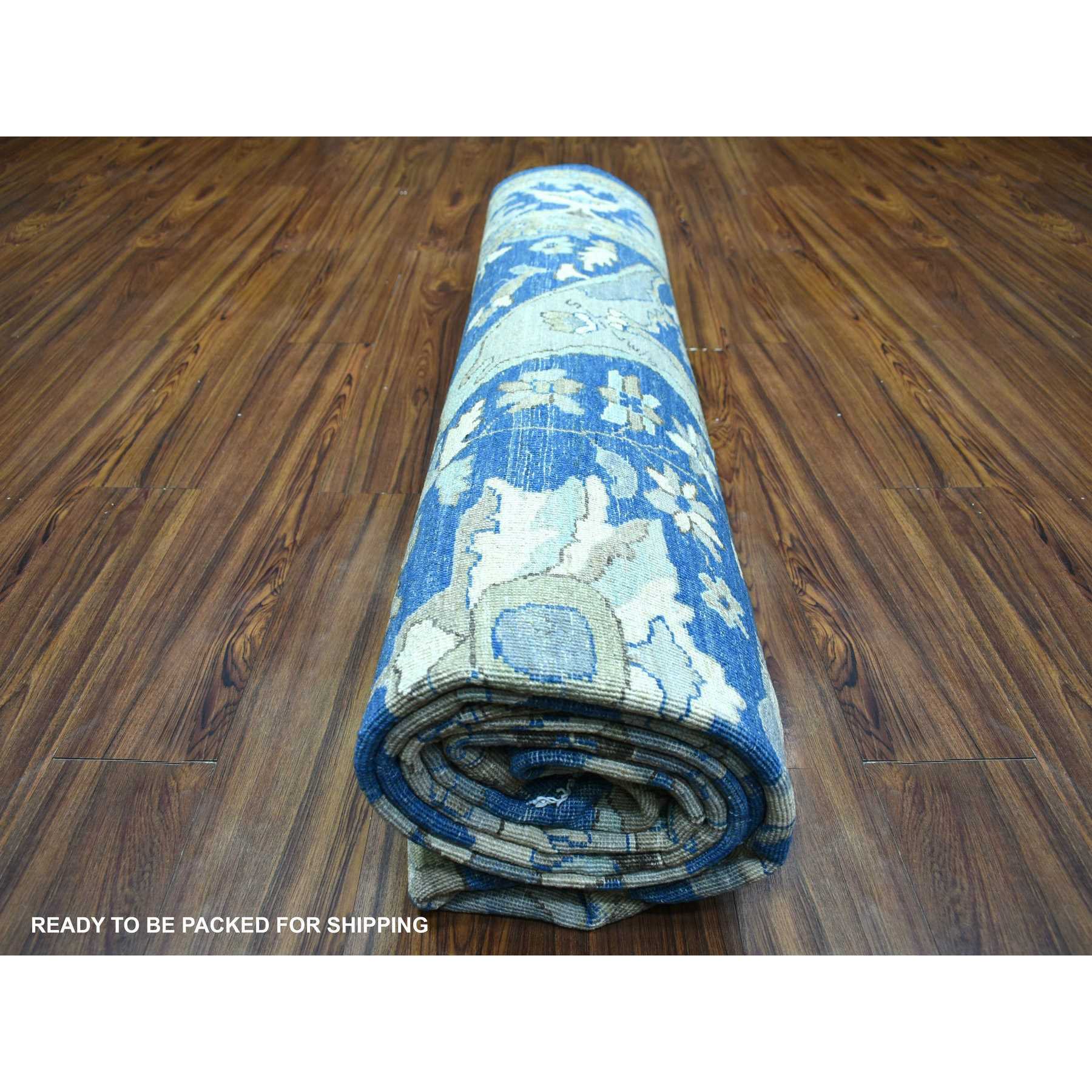 Oushak-And-Peshawar-Hand-Knotted-Rug-359700
