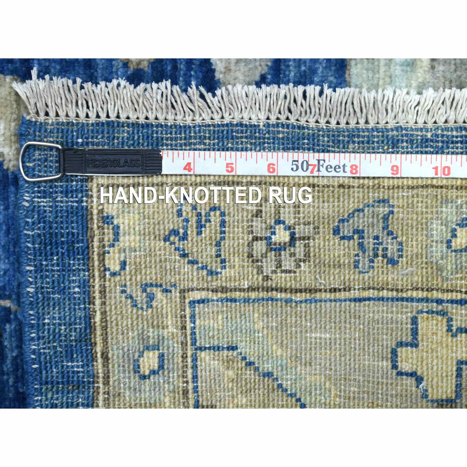Oushak-And-Peshawar-Hand-Knotted-Rug-359700