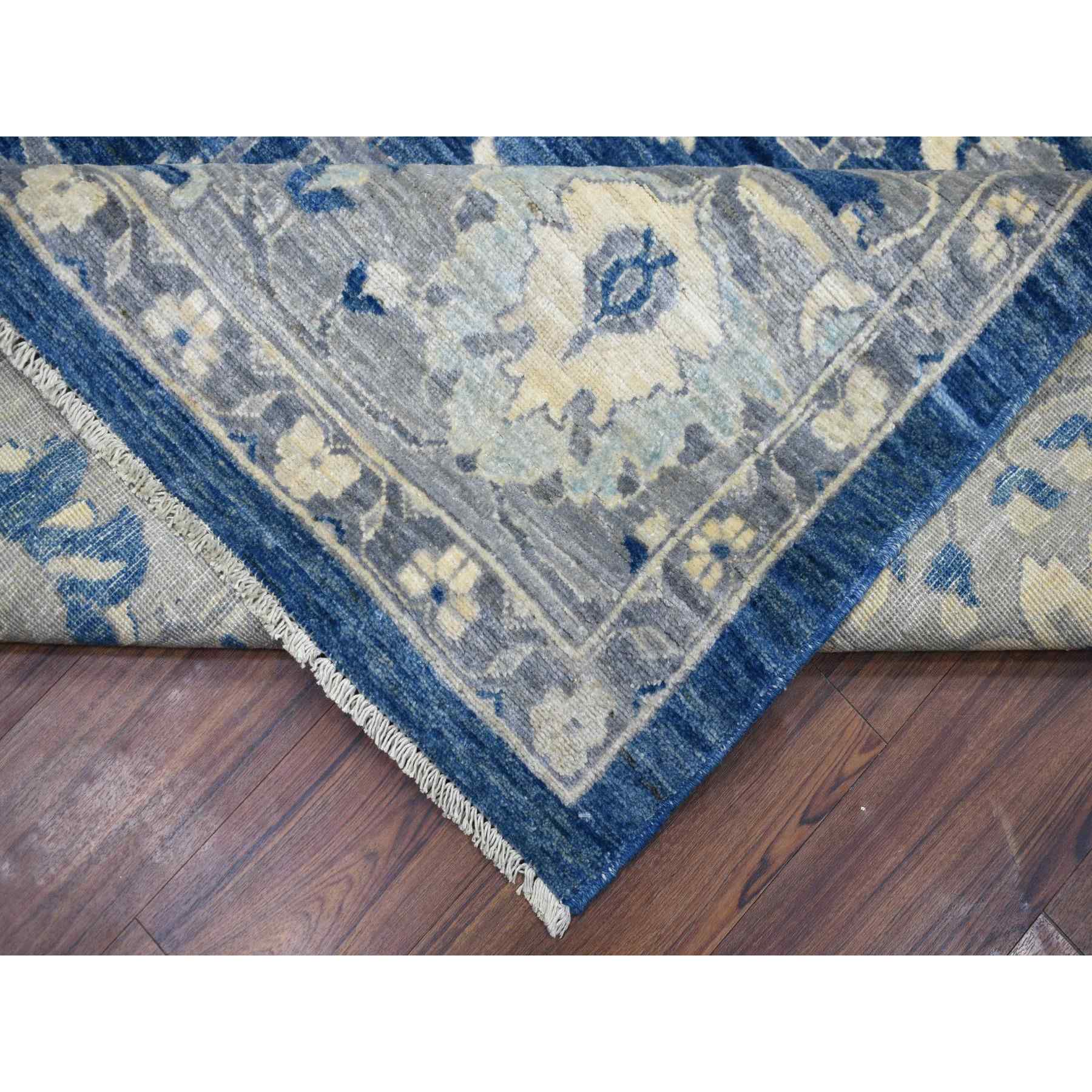 Oushak-And-Peshawar-Hand-Knotted-Rug-359730