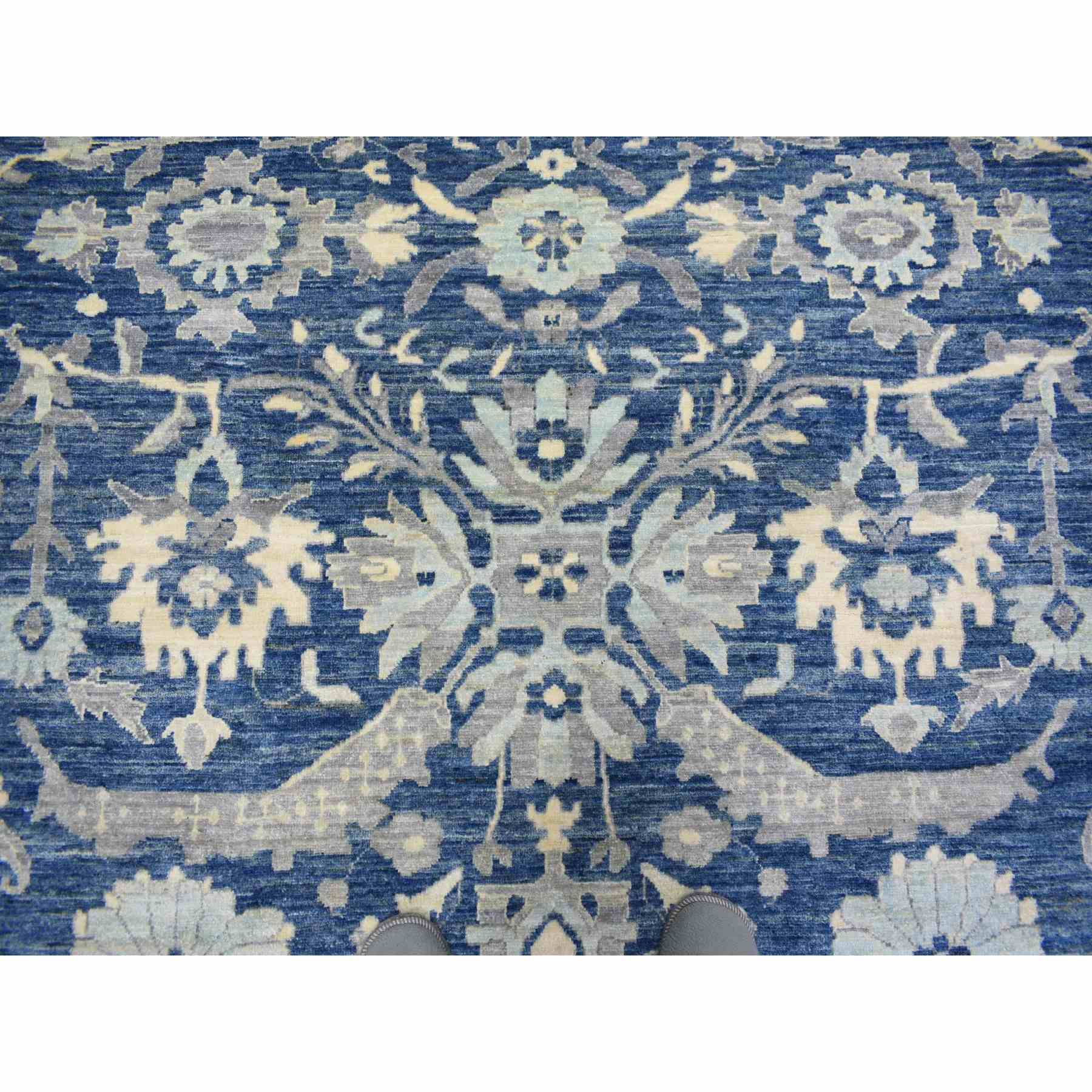 Oushak-And-Peshawar-Hand-Knotted-Rug-359730