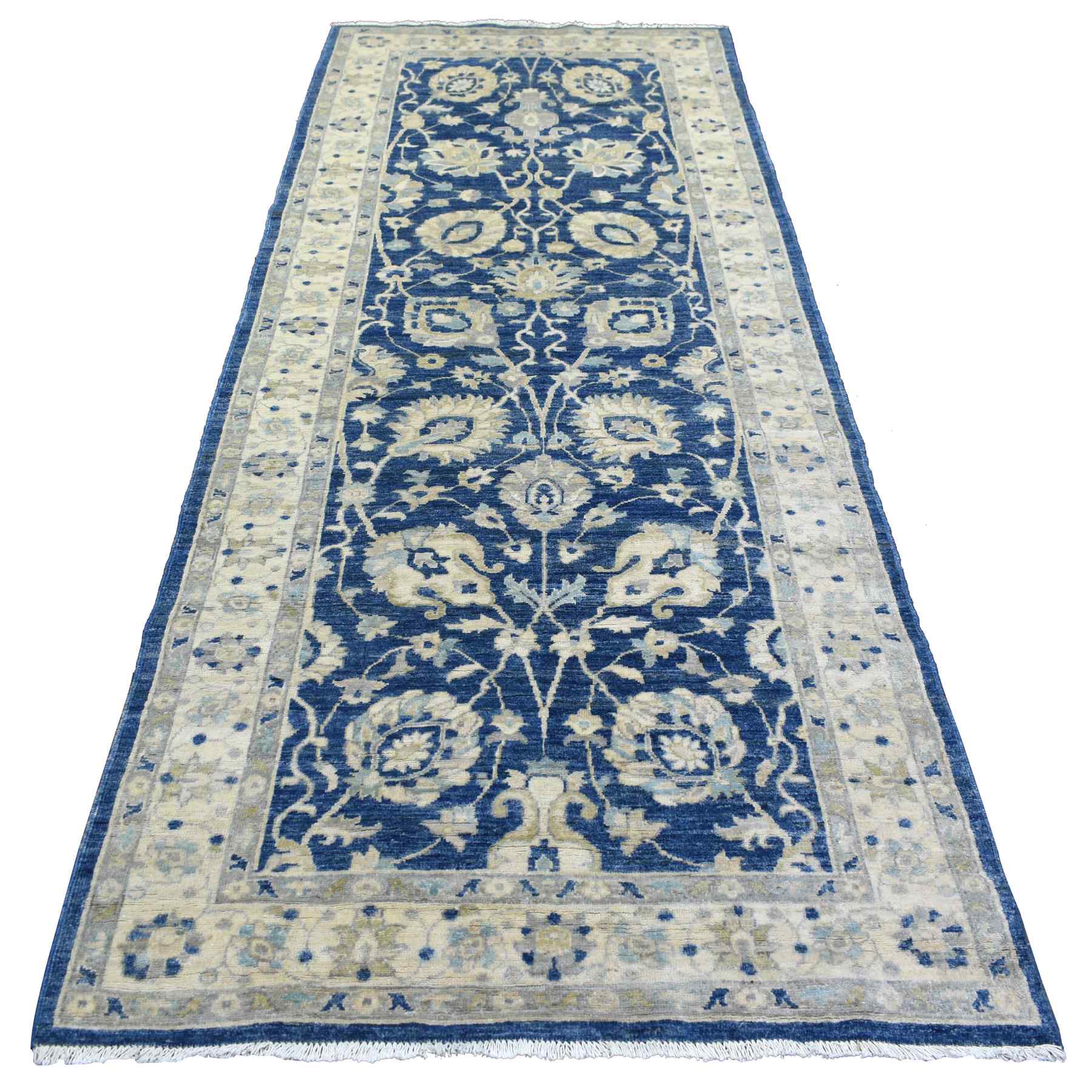 Oushak-And-Peshawar-Hand-Knotted-Rug-359750
