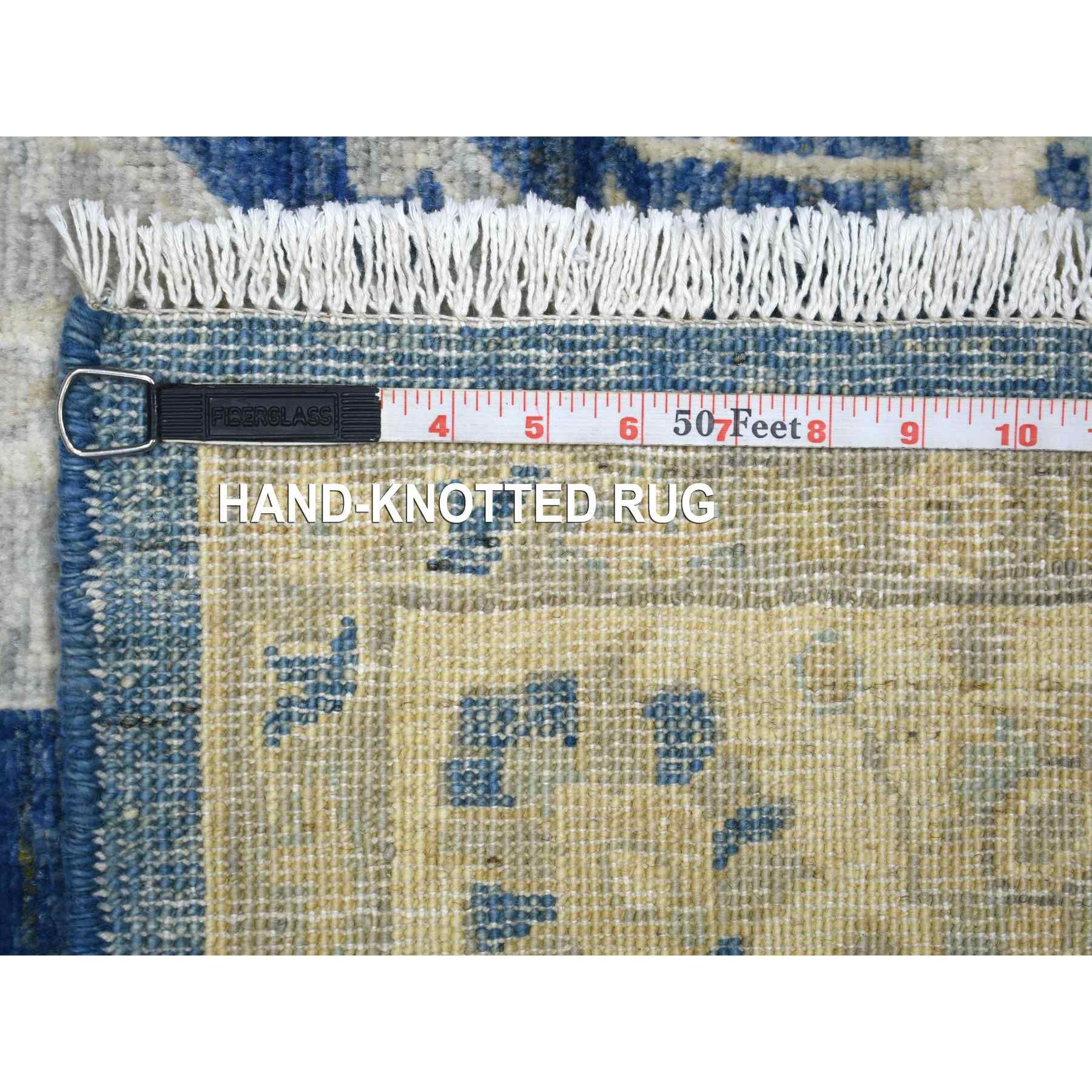 Oushak-And-Peshawar-Hand-Knotted-Rug-359750