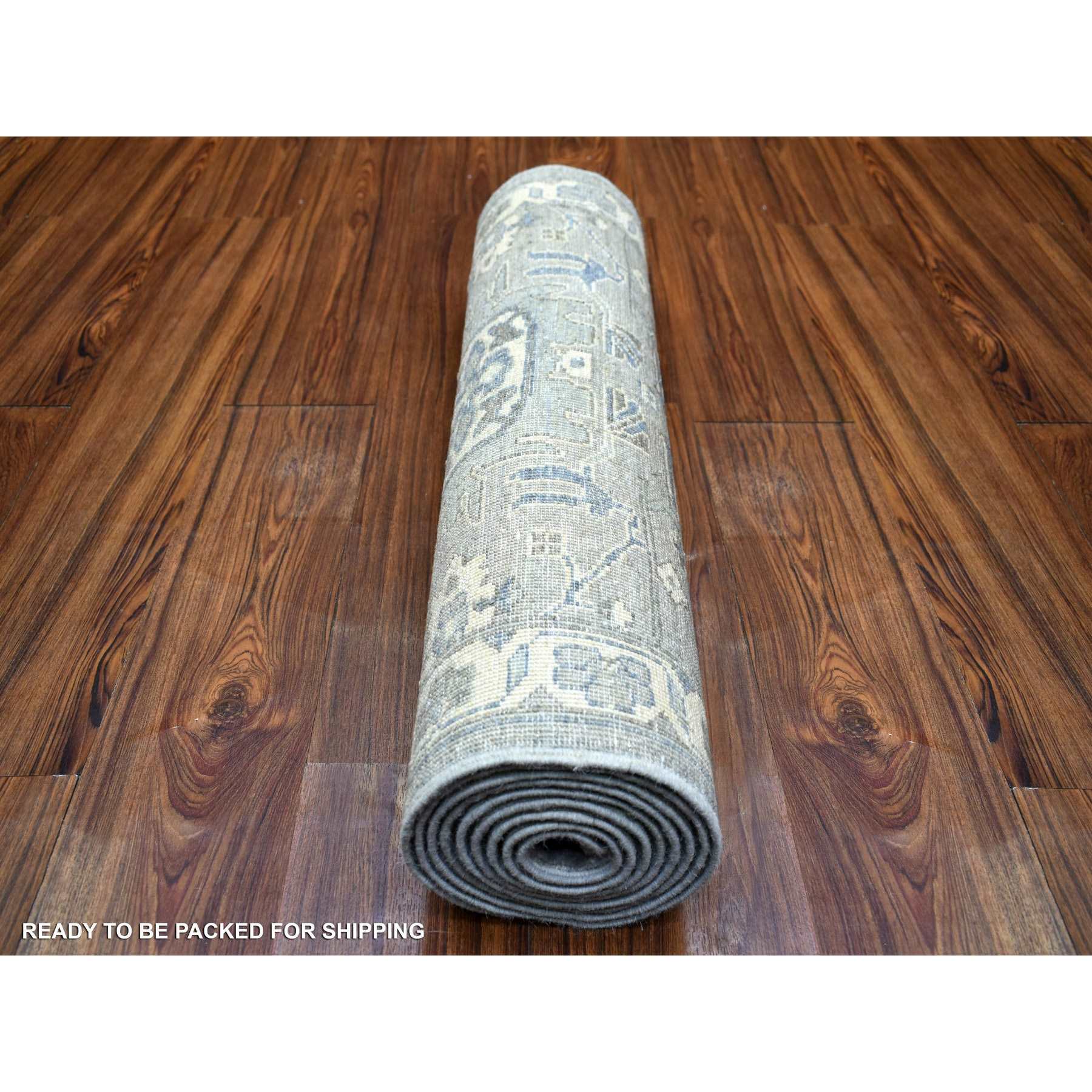Oushak-And-Peshawar-Hand-Knotted-Rug-359760