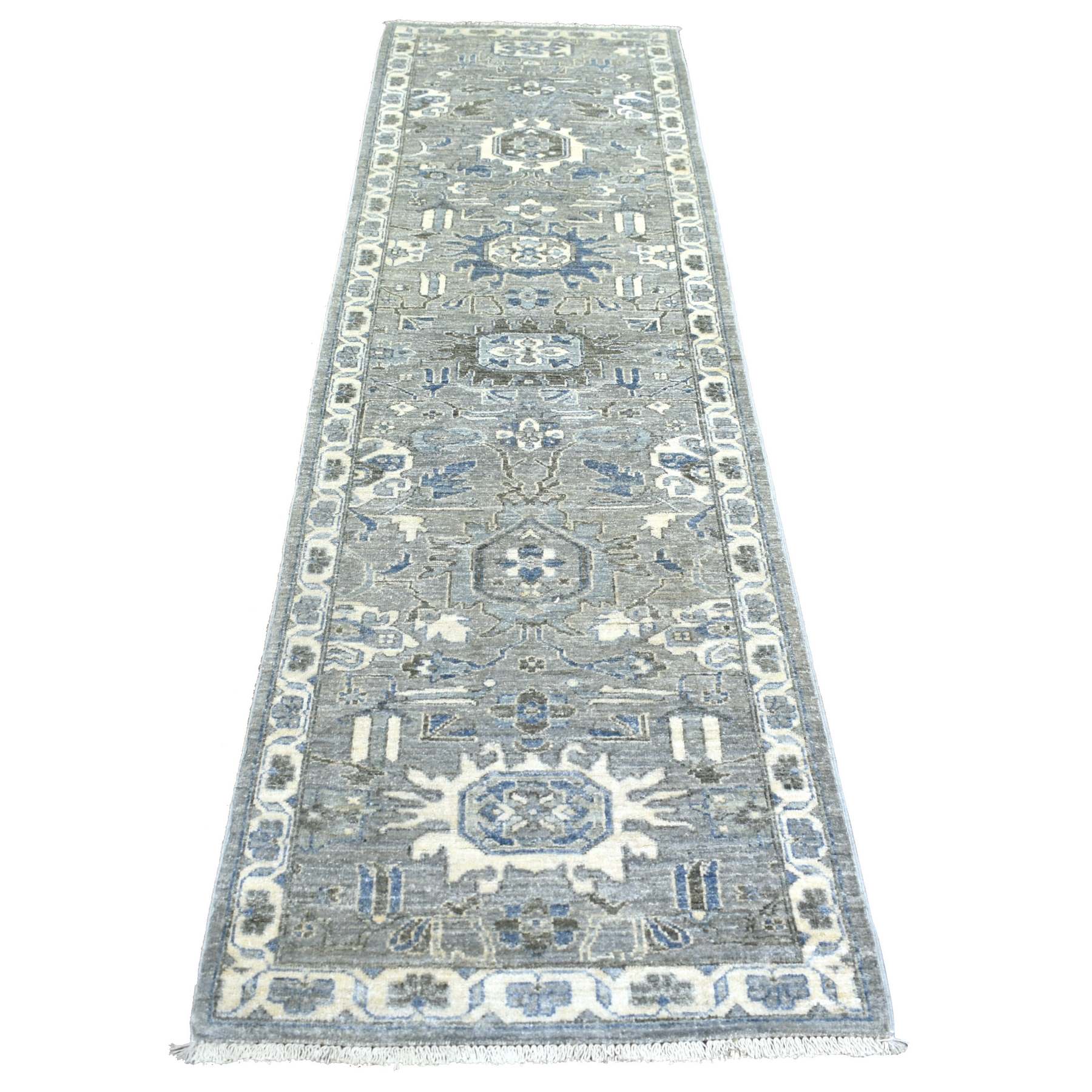 Oushak-And-Peshawar-Hand-Knotted-Rug-359770