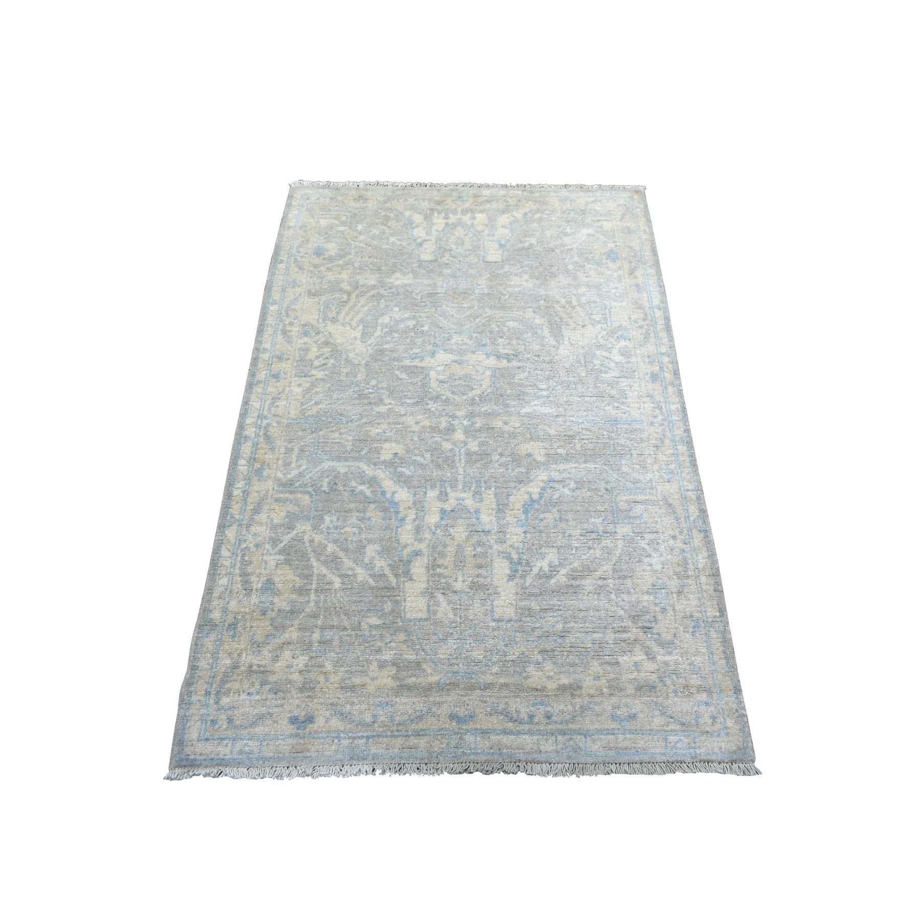 Oushak-And-Peshawar-Hand-Knotted-Rug-359900