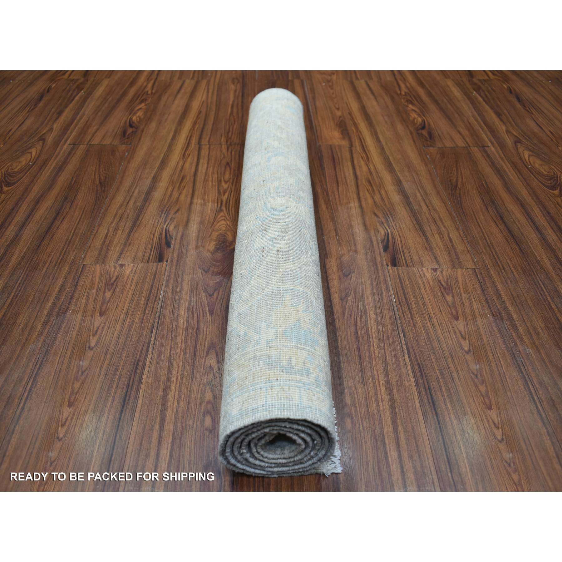 Oushak-And-Peshawar-Hand-Knotted-Rug-359900