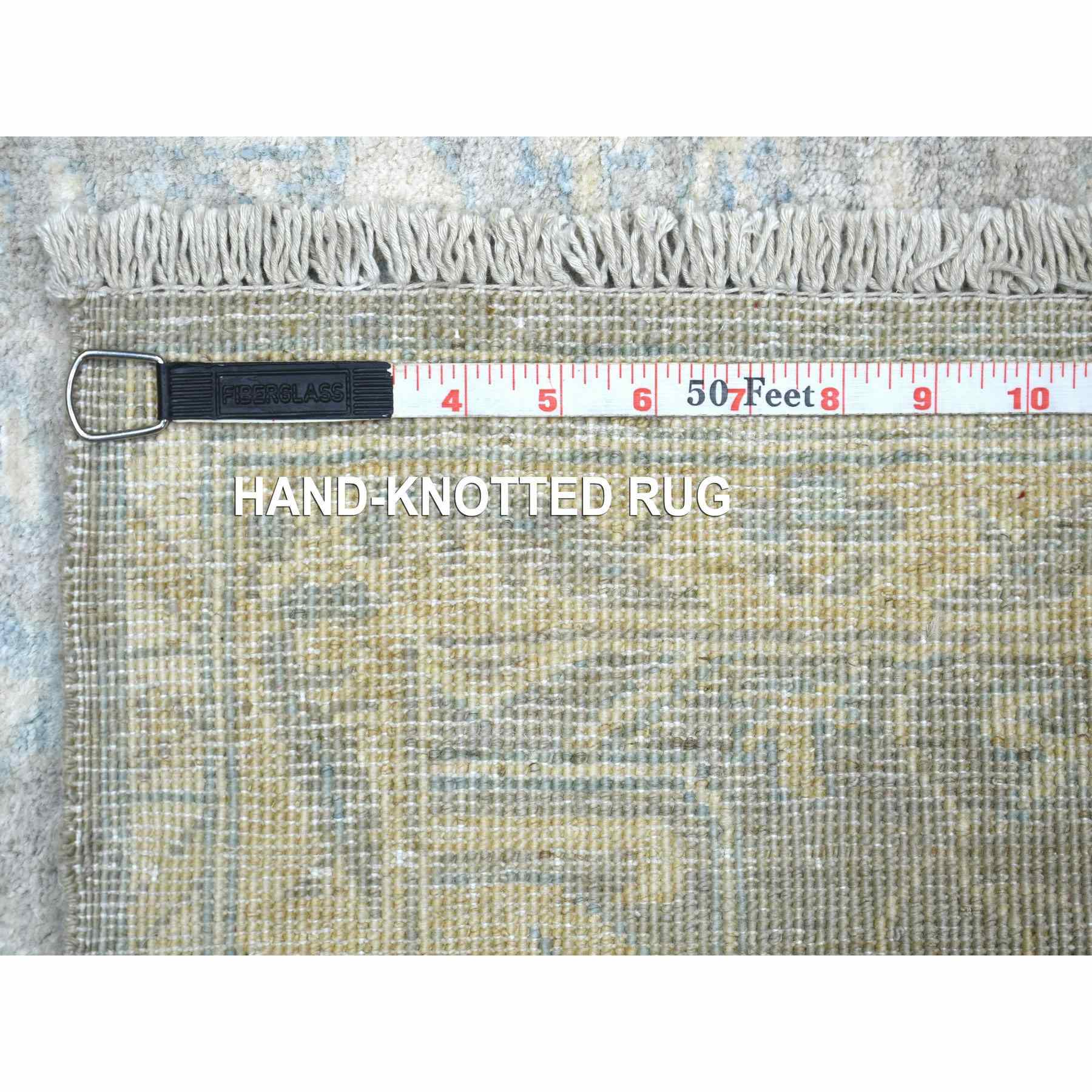 Oushak-And-Peshawar-Hand-Knotted-Rug-359900