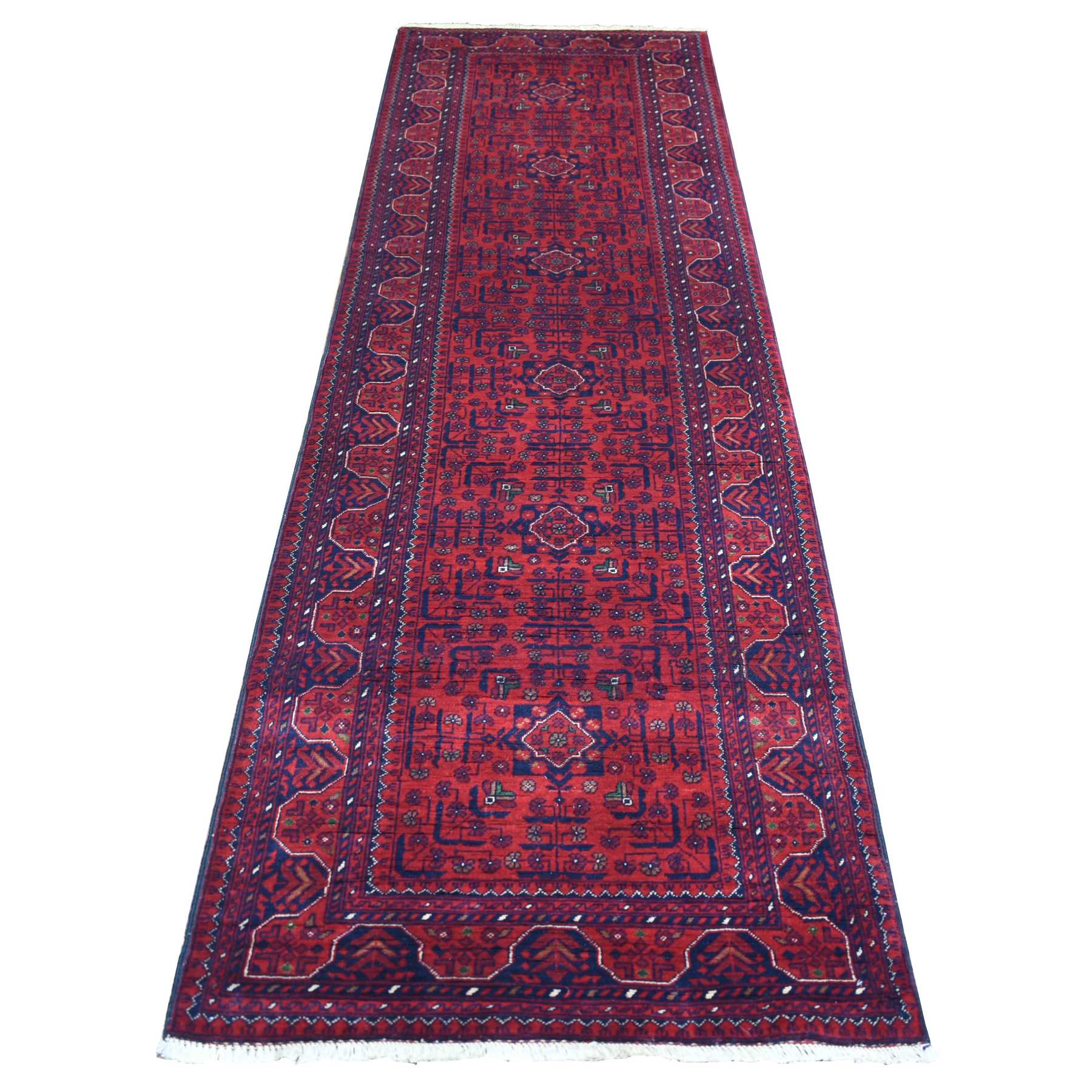 Tribal-Geometric-Hand-Knotted-Rug-358490