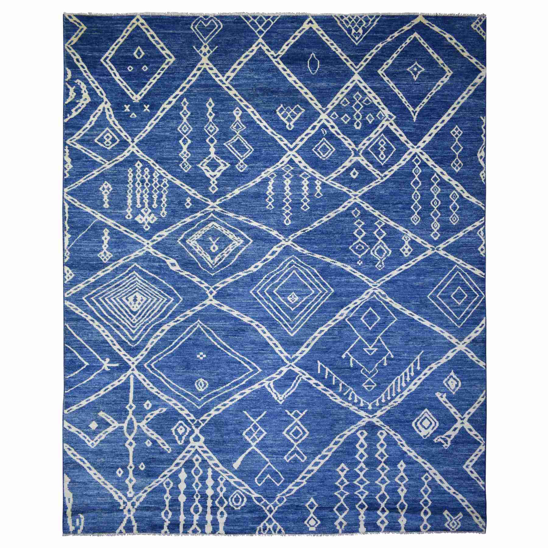 Tribal-Geometric-Hand-Knotted-Rug-358570
