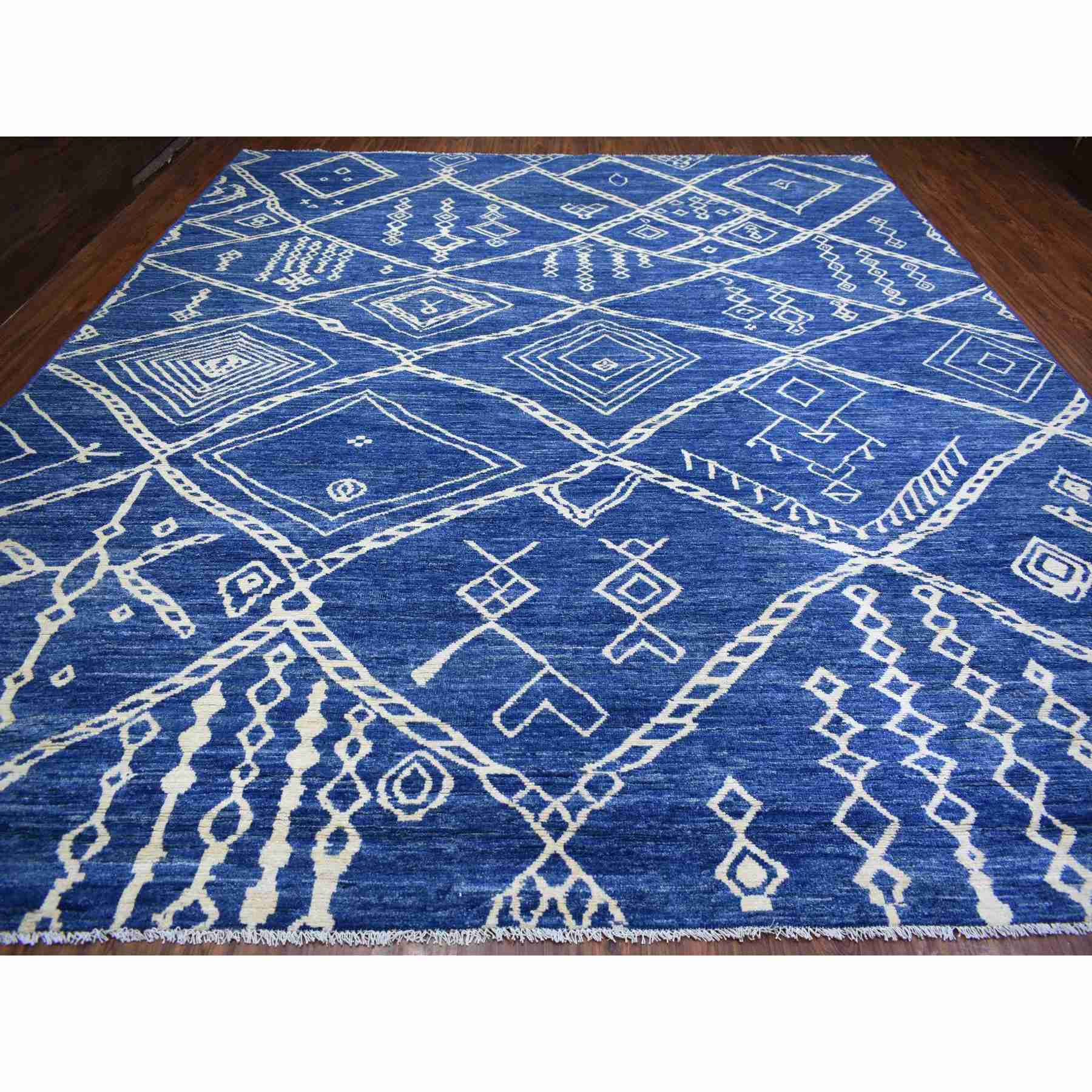 Tribal-Geometric-Hand-Knotted-Rug-358570