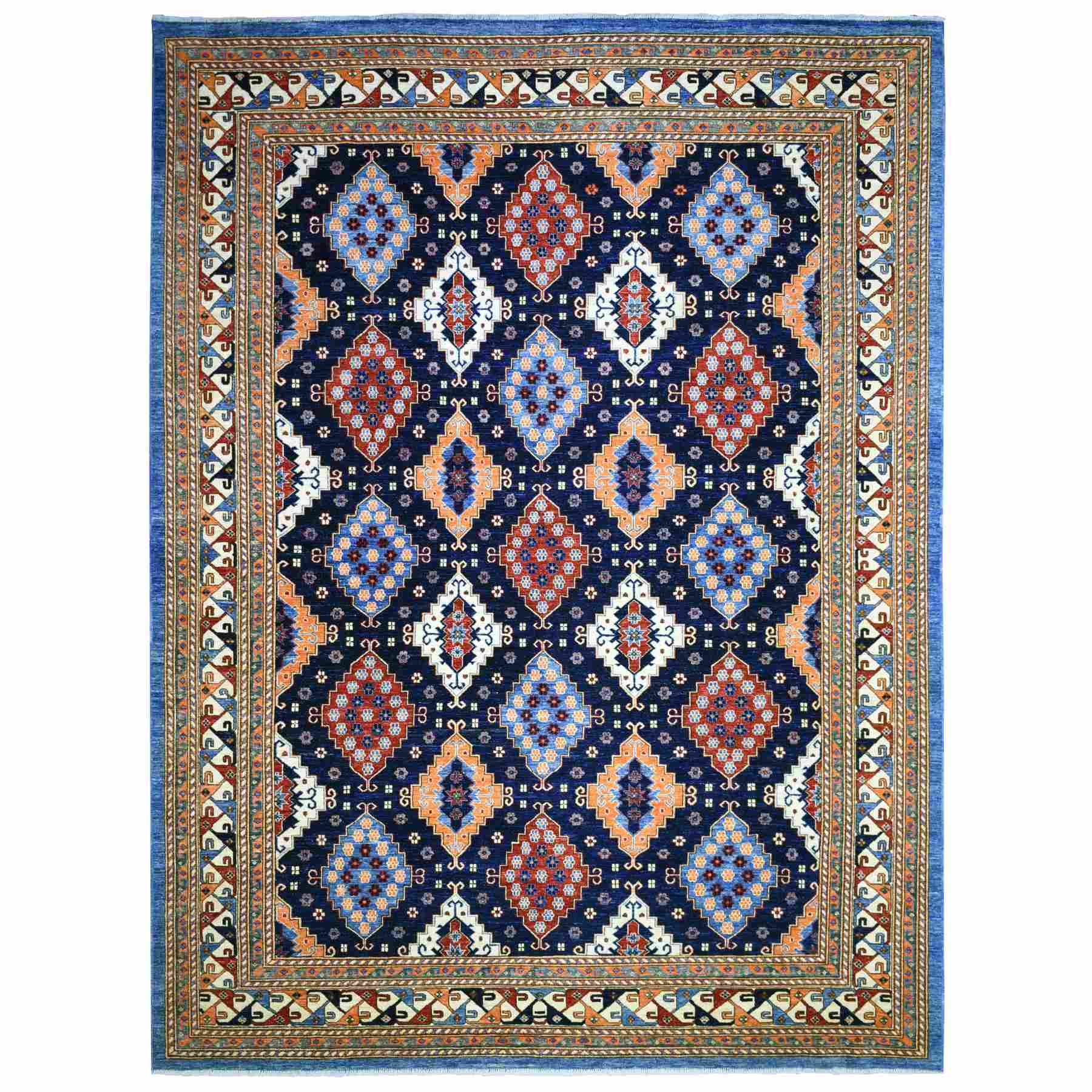 Tribal-Geometric-Hand-Knotted-Rug-359950
