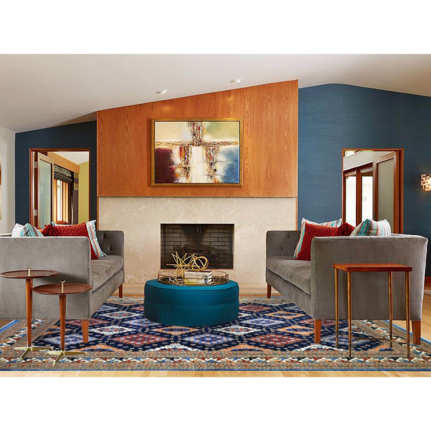 Tribal-Geometric-Hand-Knotted-Rug-359950