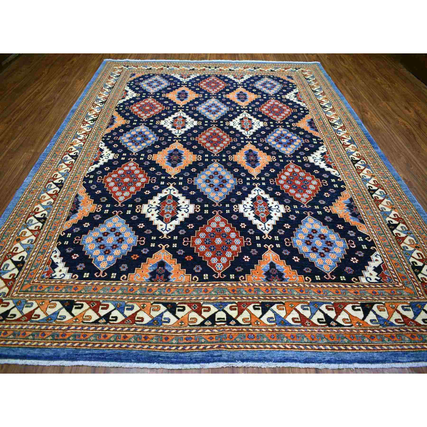 Tribal-Geometric-Hand-Knotted-Rug-359950