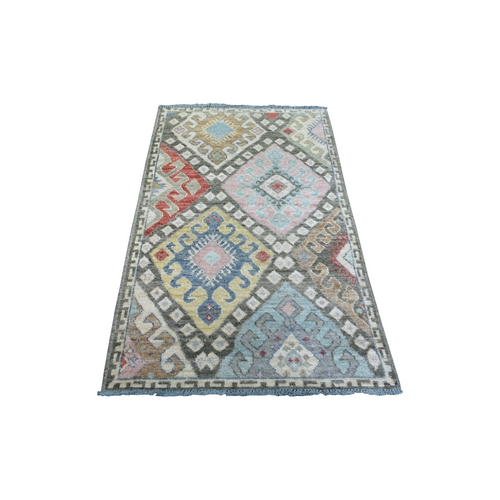 Charcoal Gray, Anatolian Village Inspired with Large Elements Design Natural Dyes, Soft Wool Hand Knotted, Oriental Rug