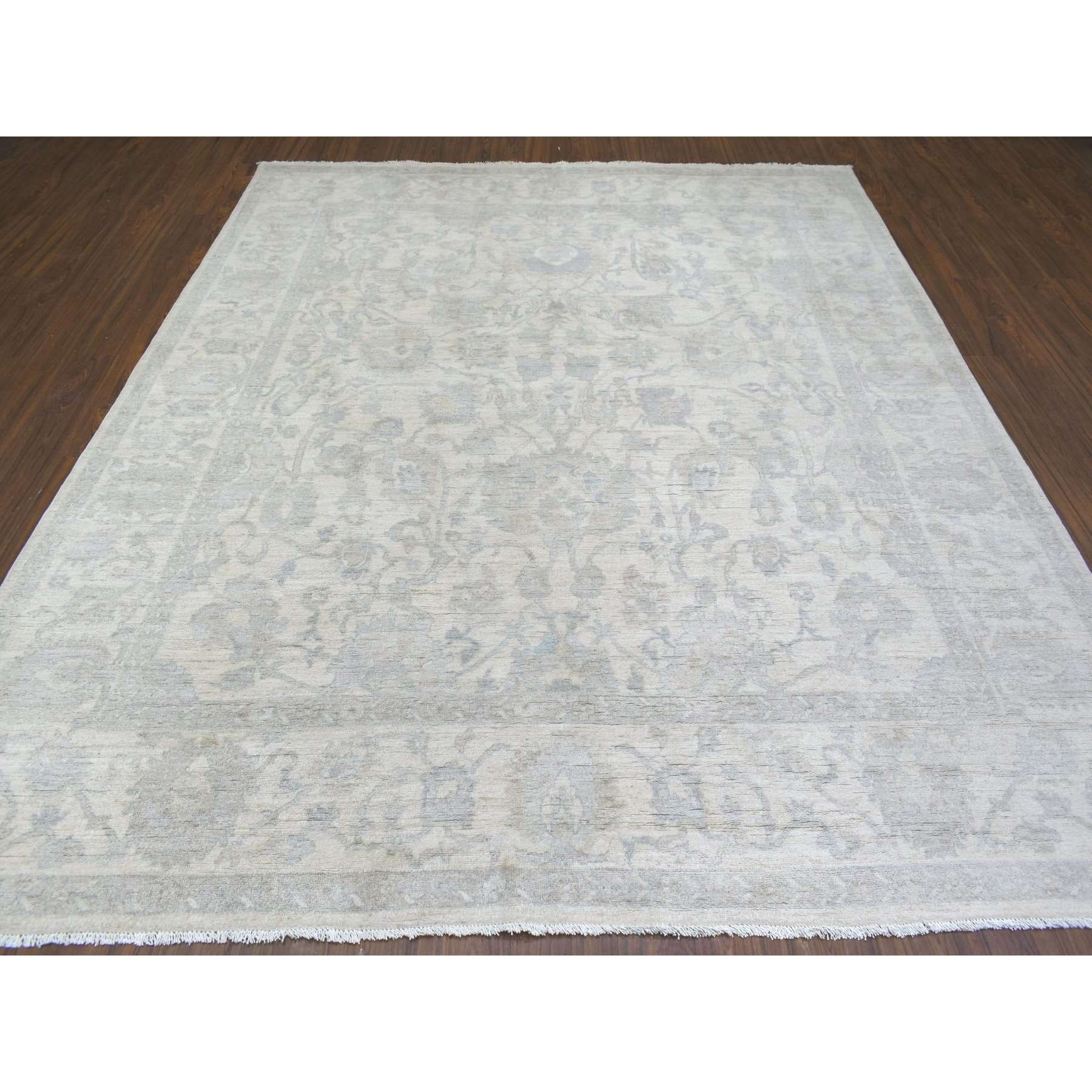 Oushak-And-Peshawar-Hand-Knotted-Rug-360420