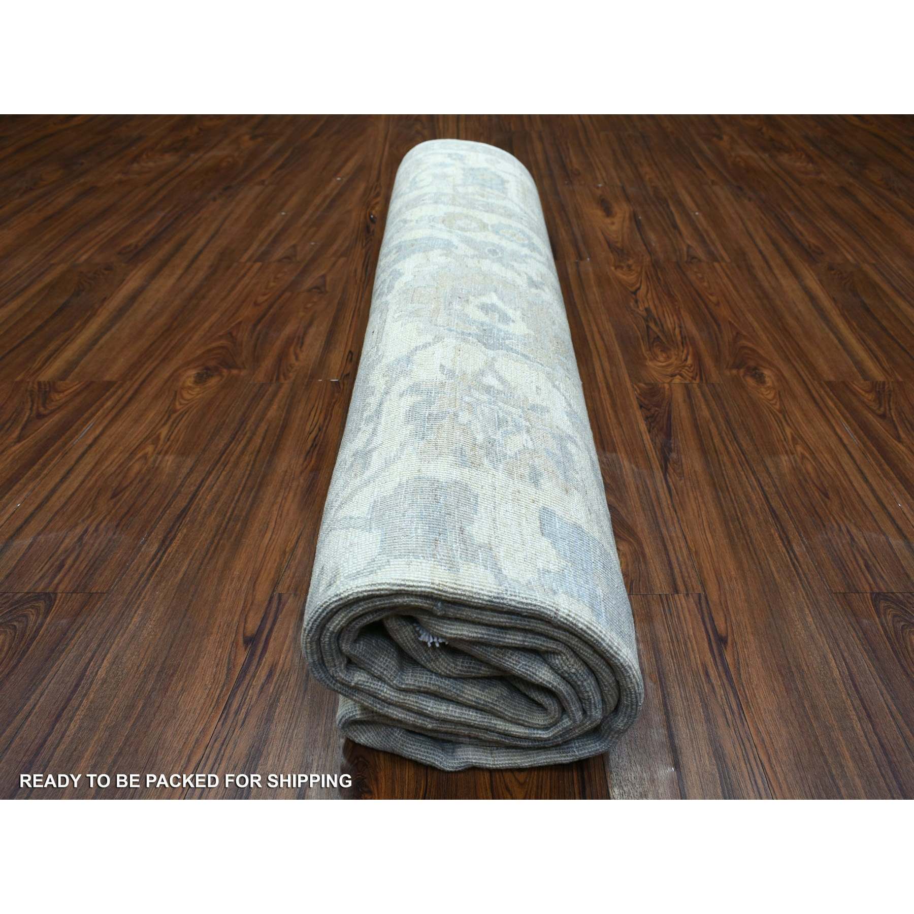 Oushak-And-Peshawar-Hand-Knotted-Rug-360420