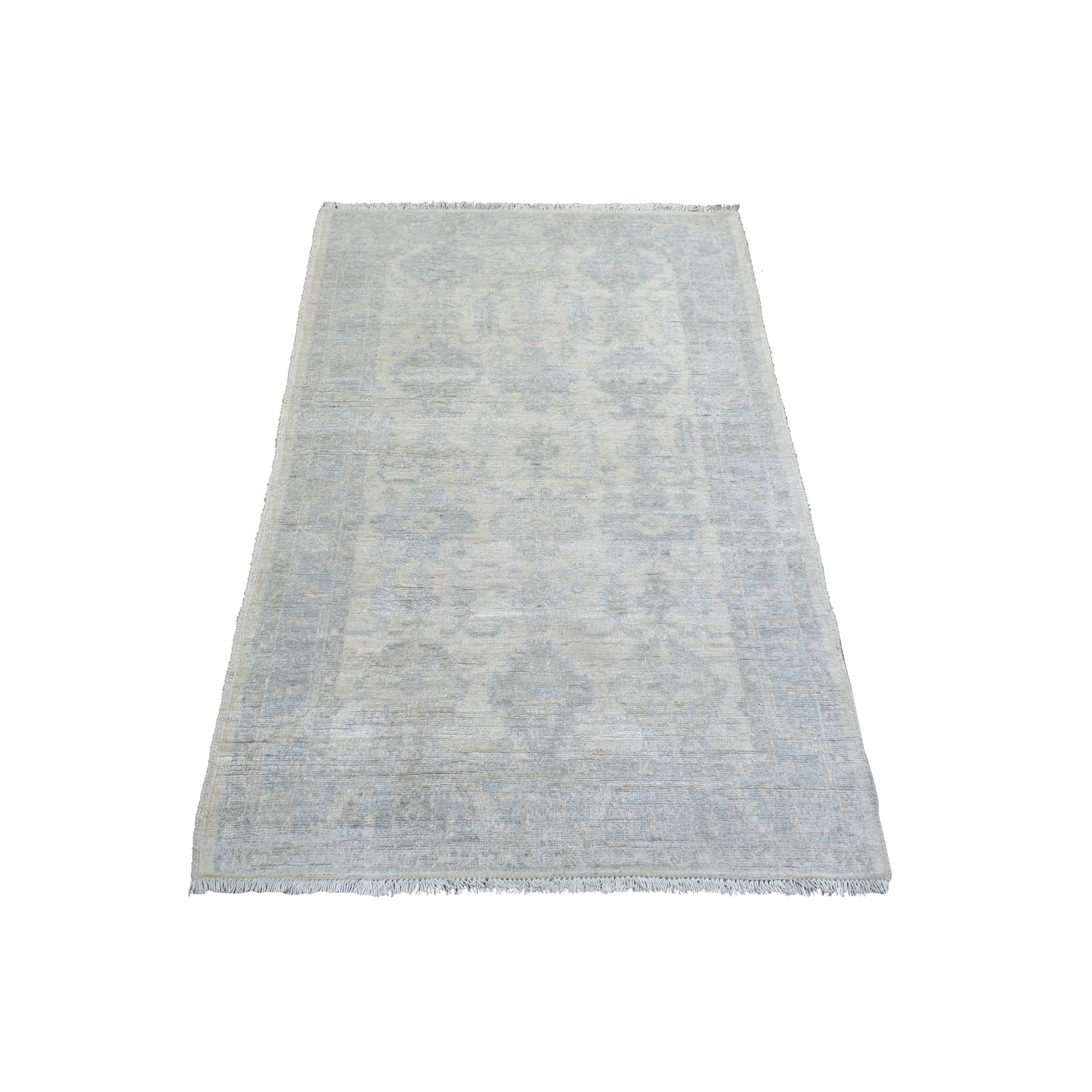 Oushak-And-Peshawar-Hand-Knotted-Rug-360495