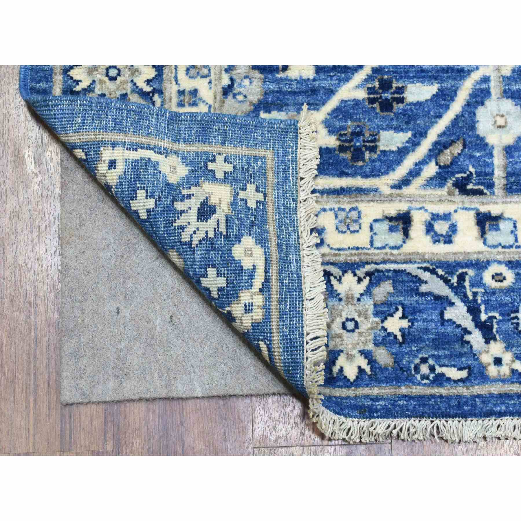 Oushak-And-Peshawar-Hand-Knotted-Rug-361925