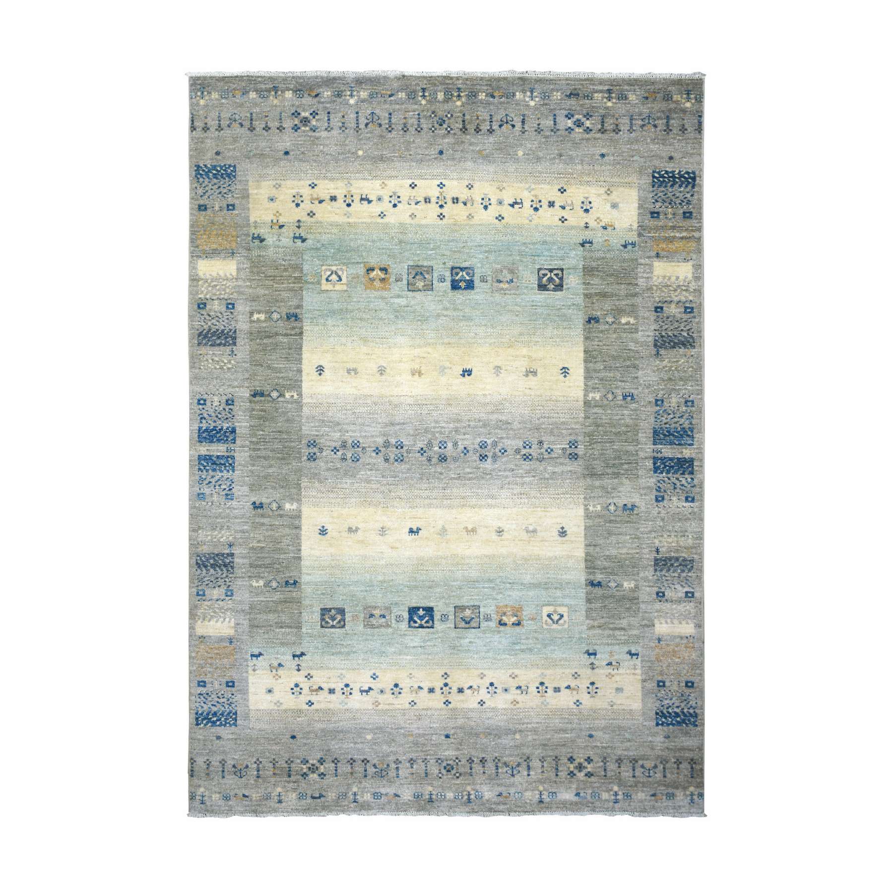 Tribal-Geometric-Hand-Knotted-Rug-360335