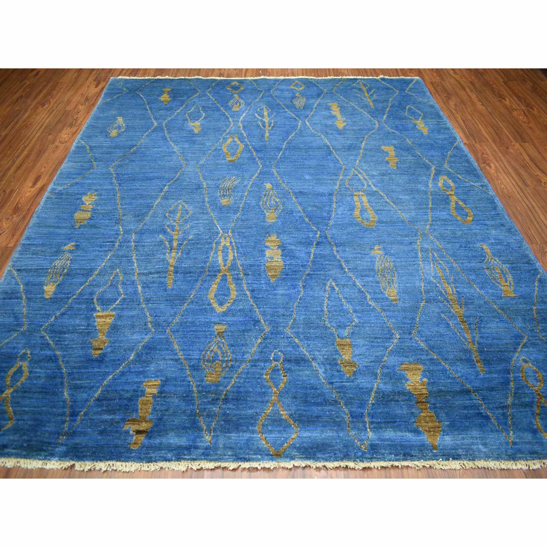 Tribal-Geometric-Hand-Knotted-Rug-360800