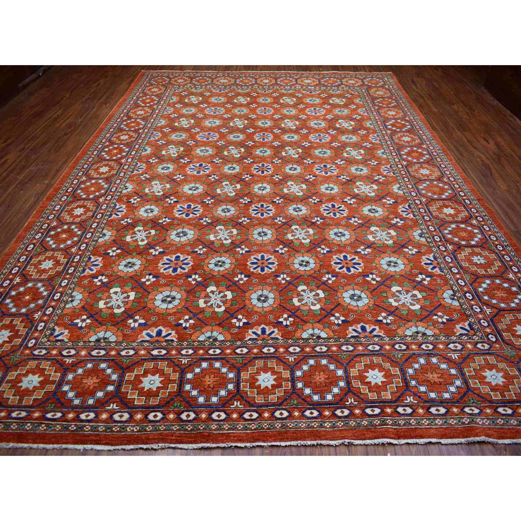 Tribal-Geometric-Hand-Knotted-Rug-360855