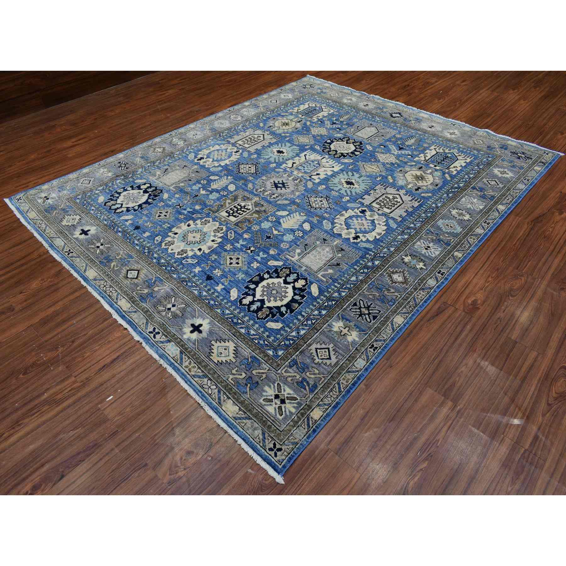 Tribal-Geometric-Hand-Knotted-Rug-361555