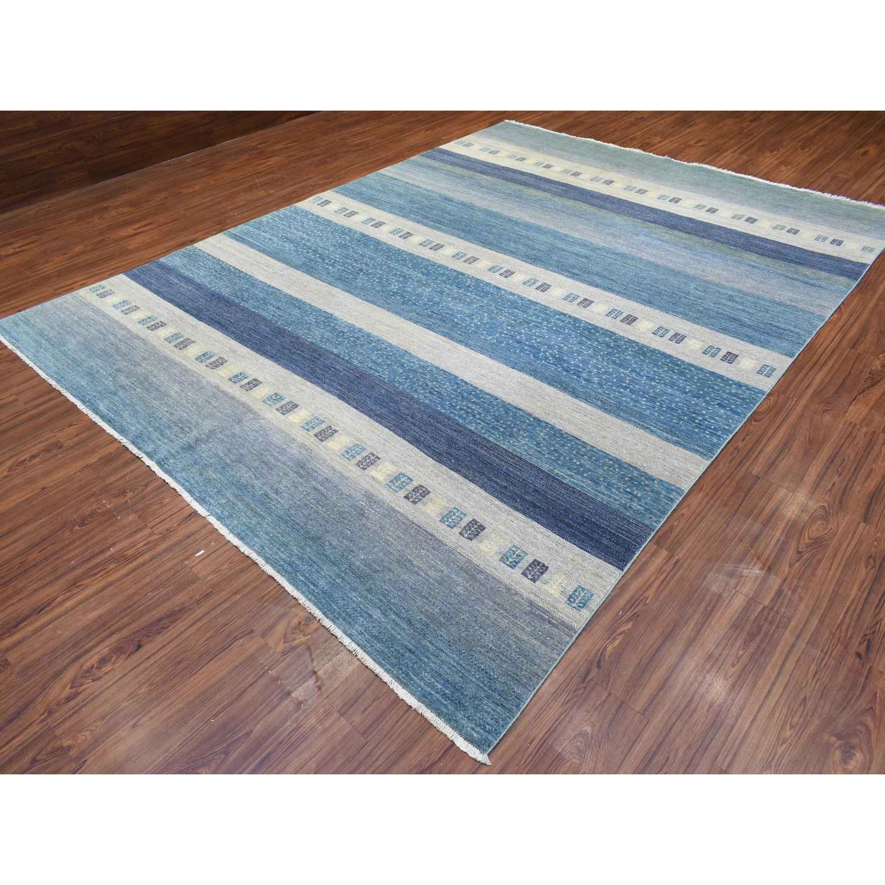 Tribal-Geometric-Hand-Knotted-Rug-362225