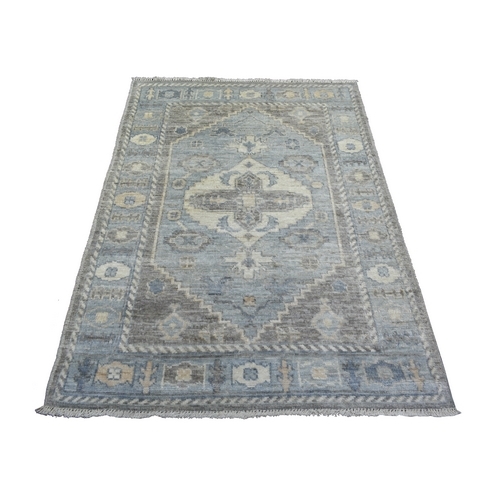 Charcoal Gray, Hand Knotted Anatolian Village Inspired with Geometric Medallion Design, Natural Dyes Soft and Supple Wool, Oriental Rug