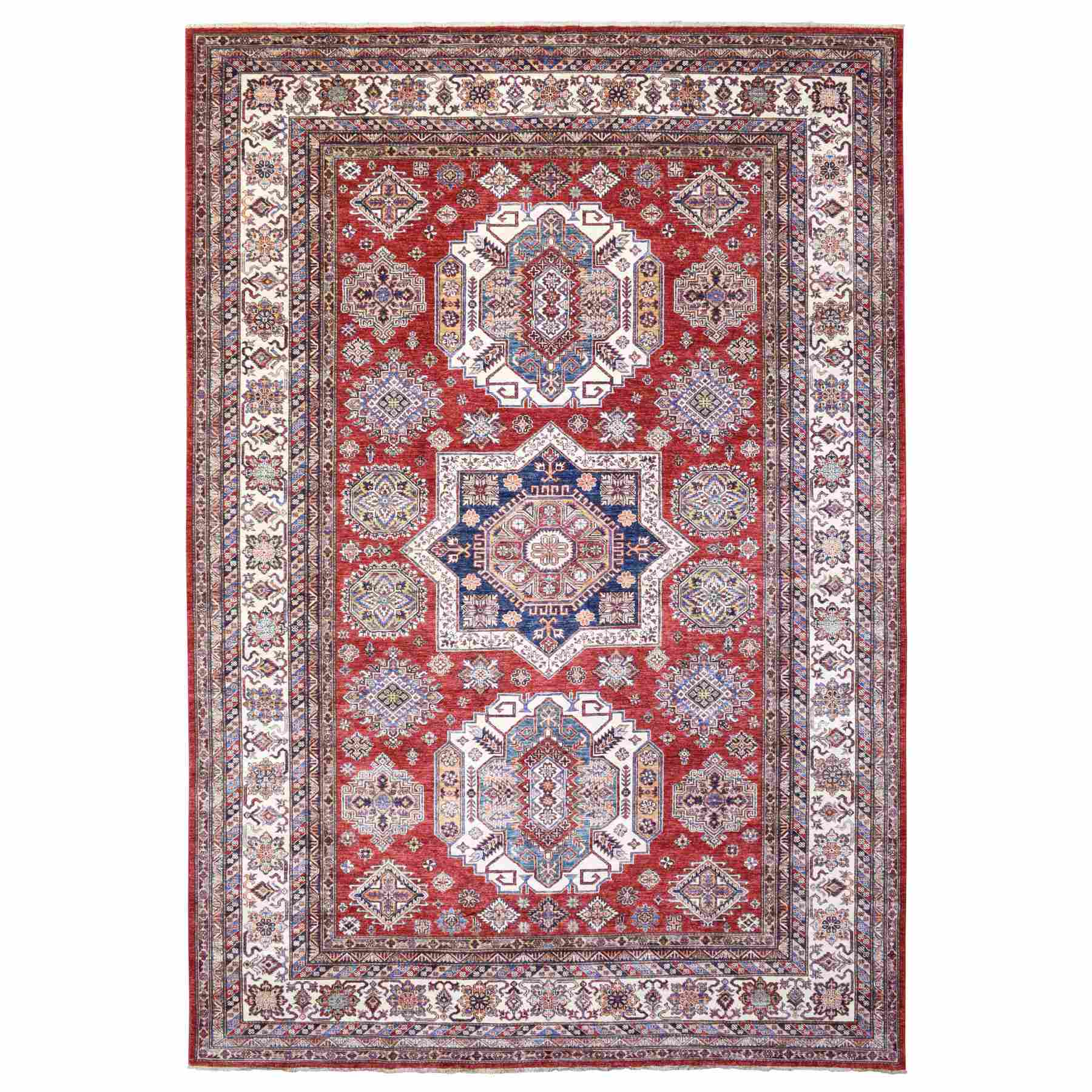 Kazak-Hand-Knotted-Rug-362745