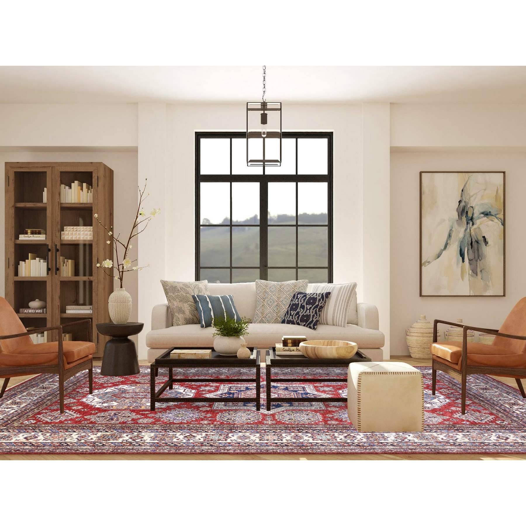 Kazak-Hand-Knotted-Rug-362745