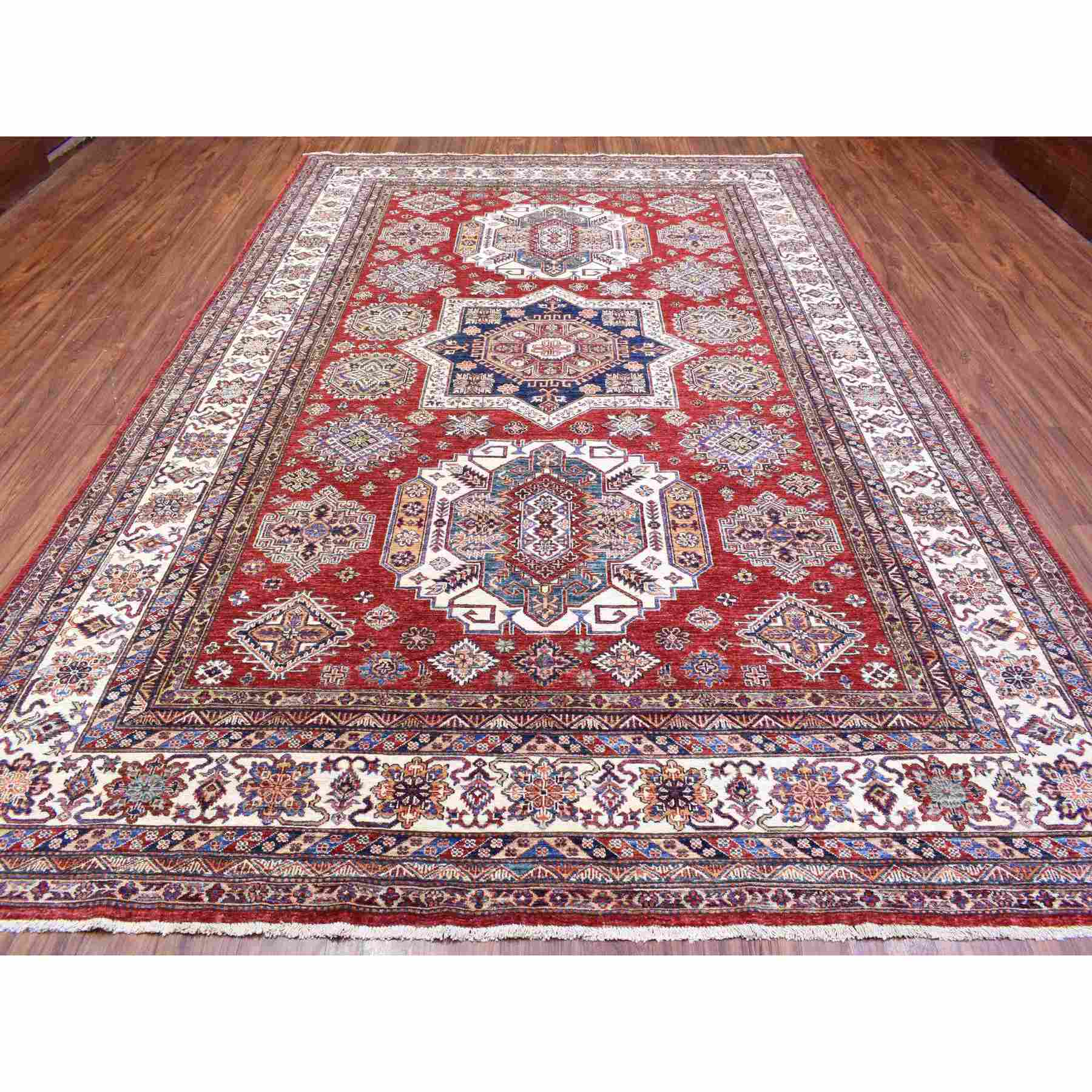 Kazak-Hand-Knotted-Rug-362745