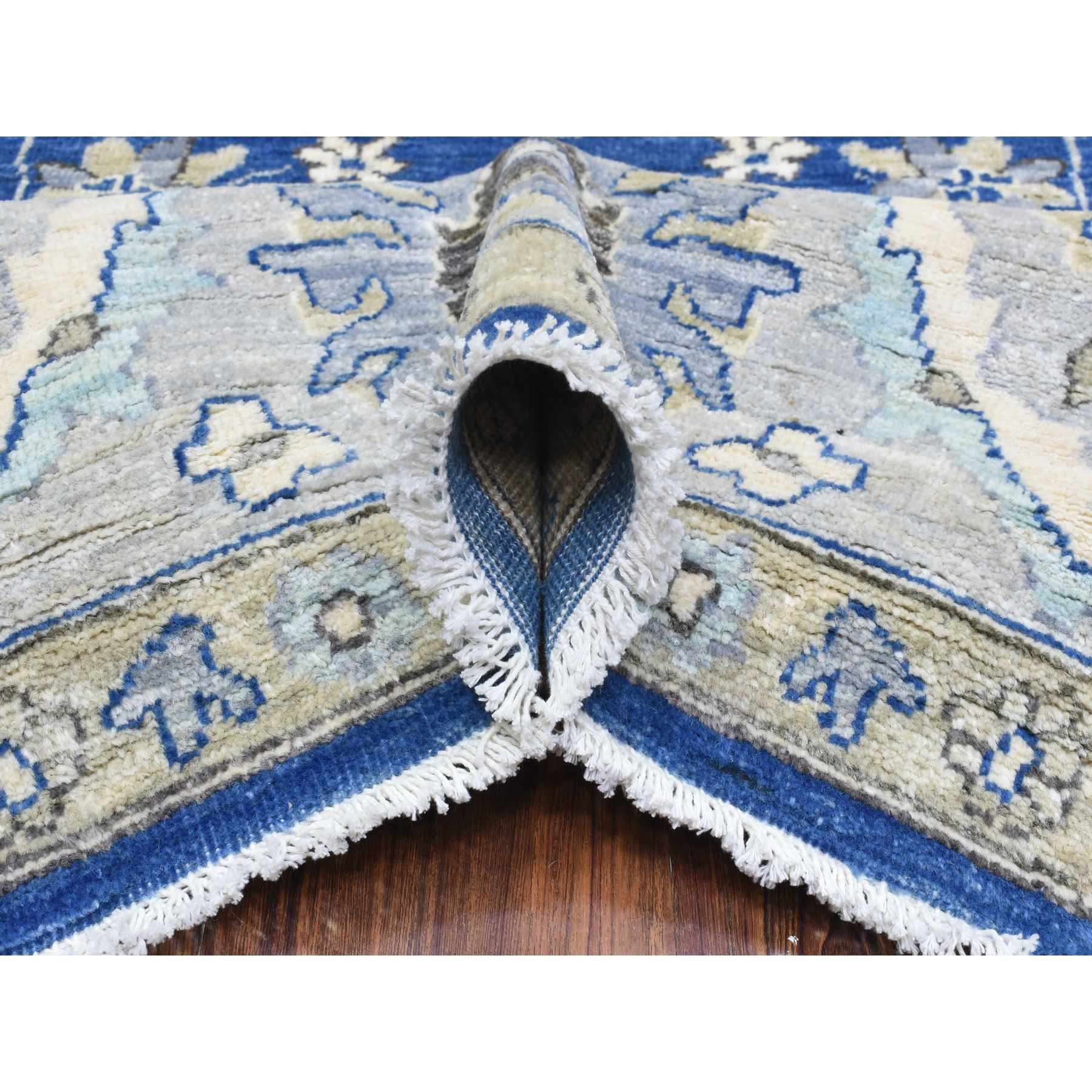 Oushak-And-Peshawar-Hand-Knotted-Rug-362665