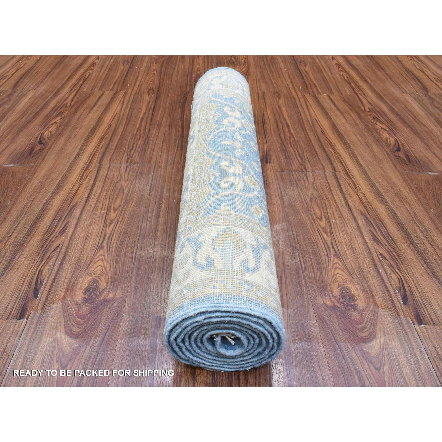 Oushak-And-Peshawar-Hand-Knotted-Rug-362690