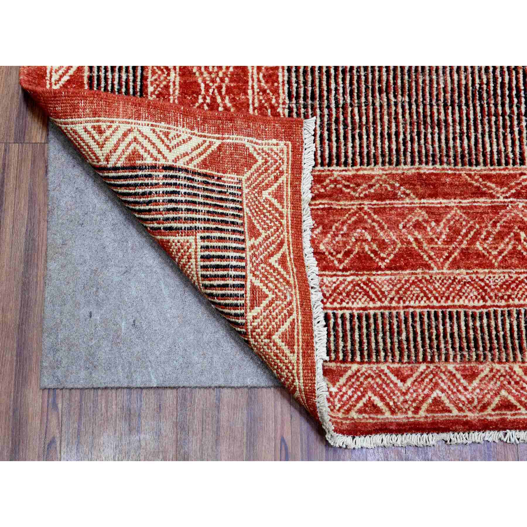 Oushak-And-Peshawar-Hand-Knotted-Rug-362875