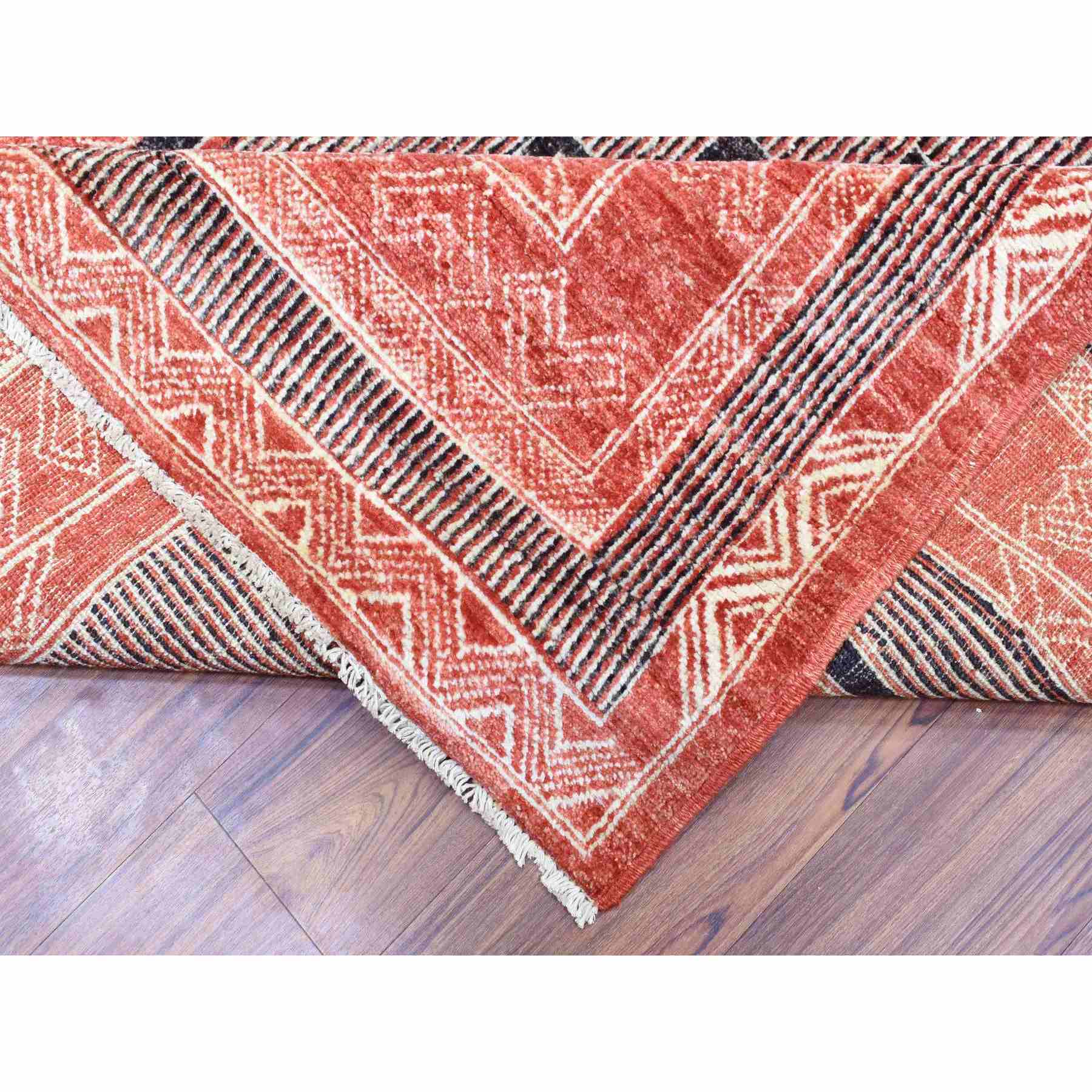 Oushak-And-Peshawar-Hand-Knotted-Rug-362875