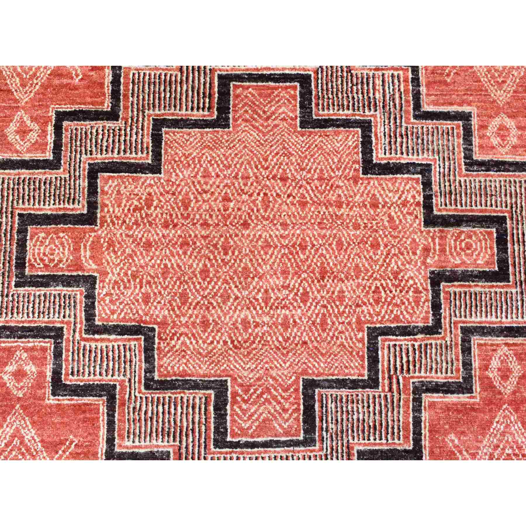 Oushak-And-Peshawar-Hand-Knotted-Rug-362875