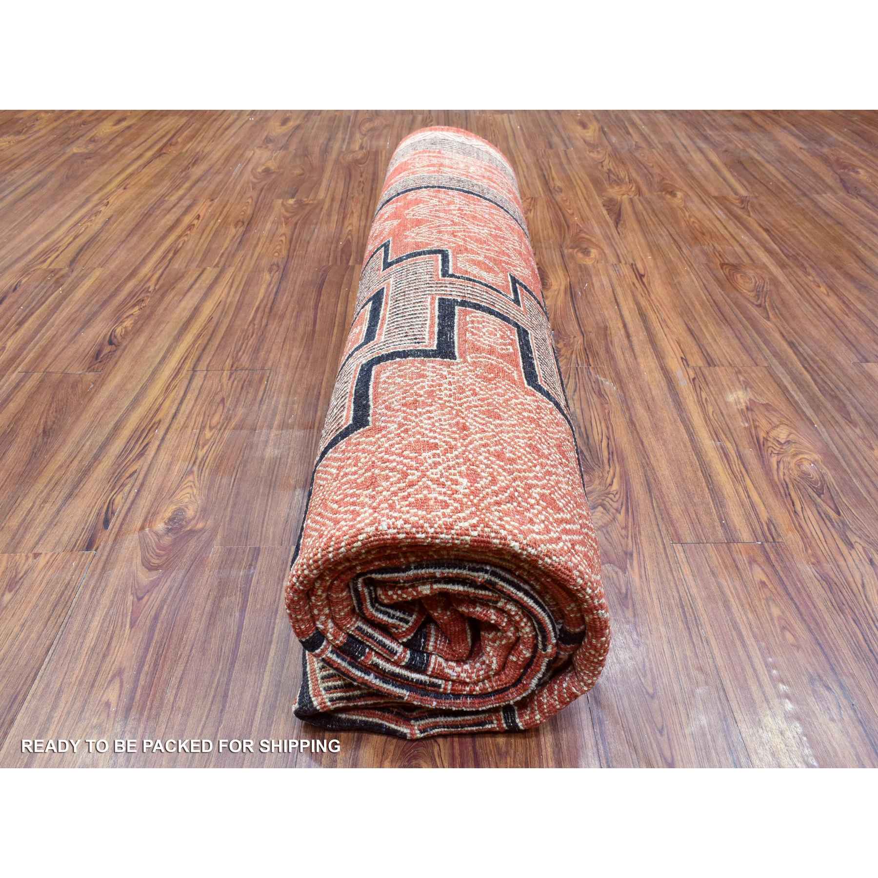 Oushak-And-Peshawar-Hand-Knotted-Rug-362875